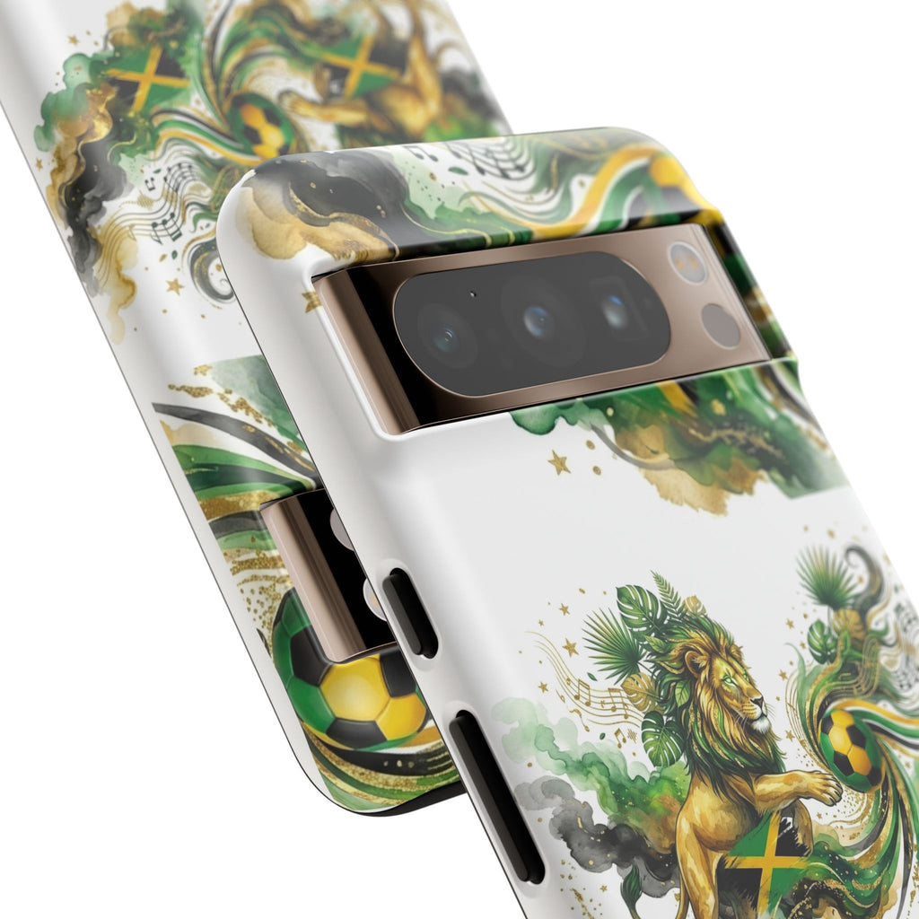 Jamaica Lion Phone Case — Jamaican Flag Rasta Protective Tough Case