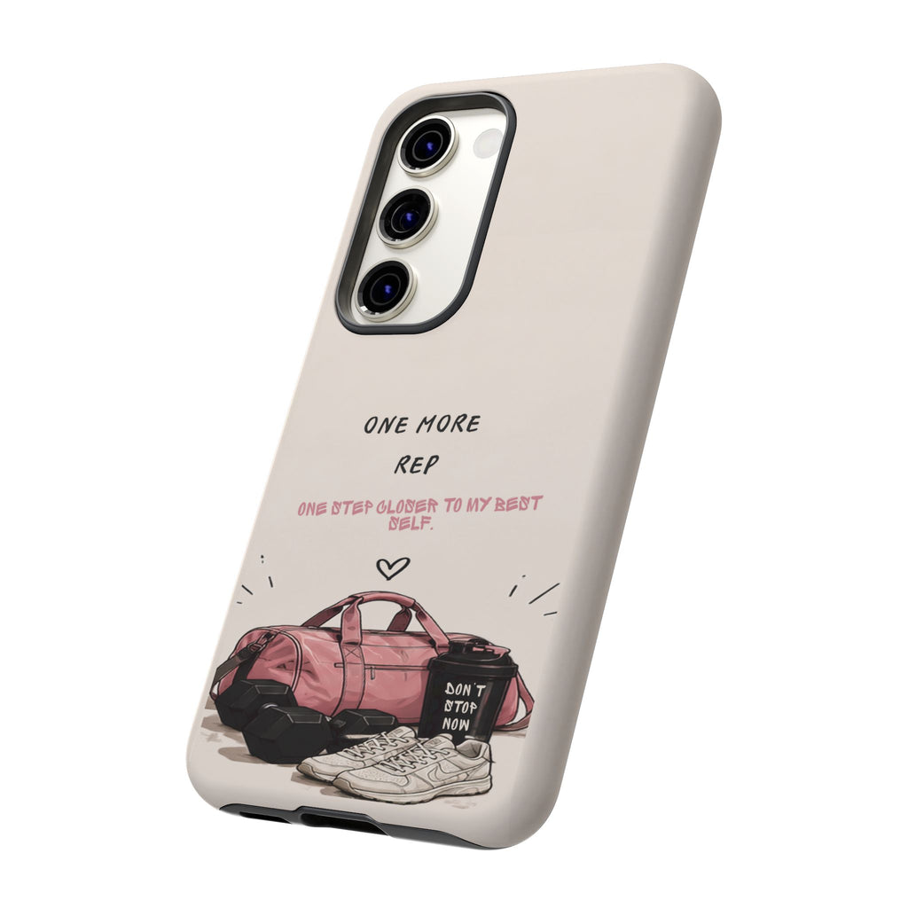 Gym Phone Case — "One More Rep" Workout Duffle & Sneakers Protective Case