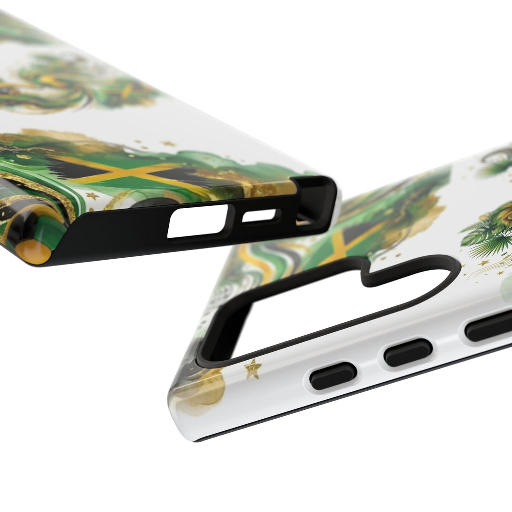Jamaica Lion Phone Case — Jamaican Flag Rasta Protective Tough Case
