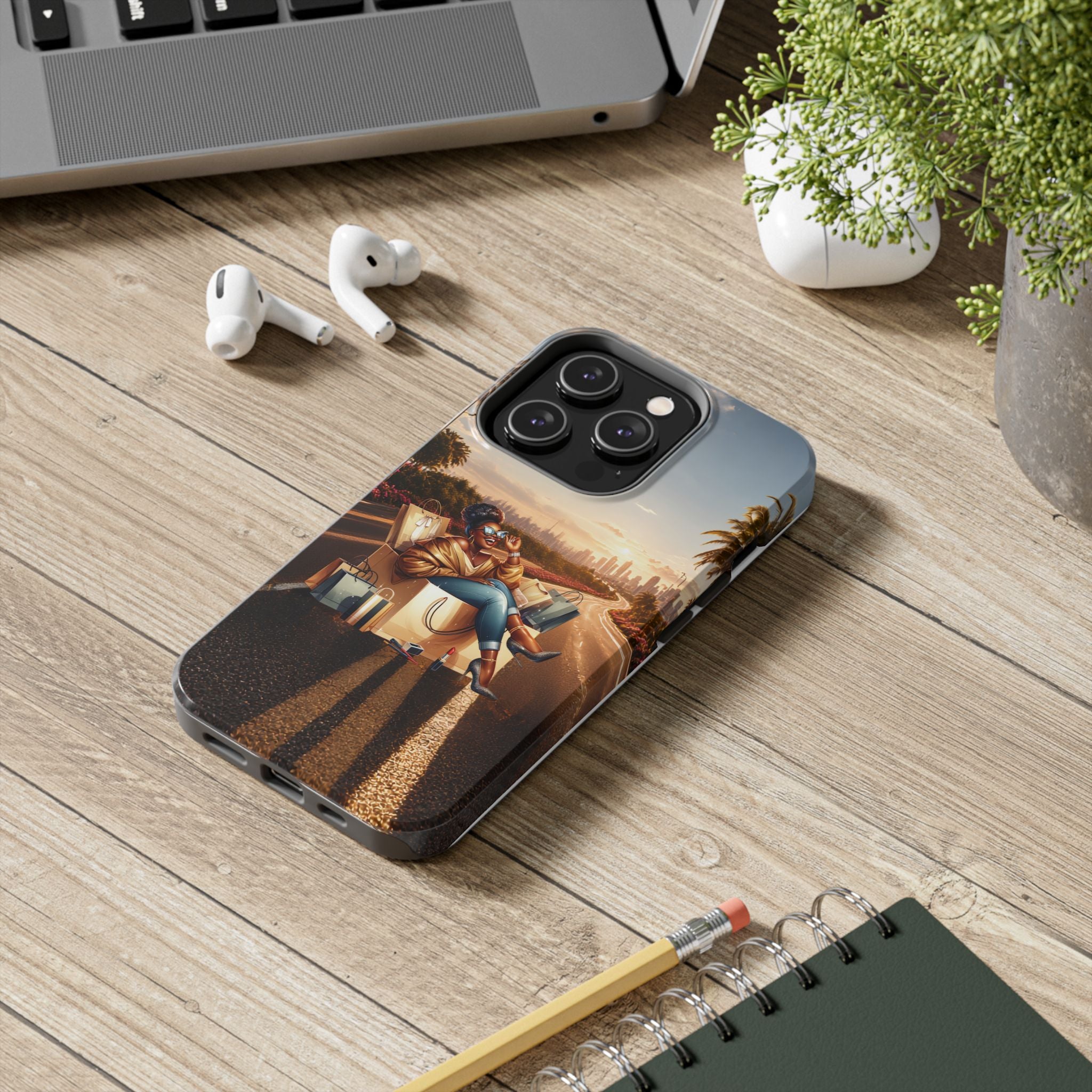 Sunset Roadtrip Tough Phone Case — Relaxed Traveler Design