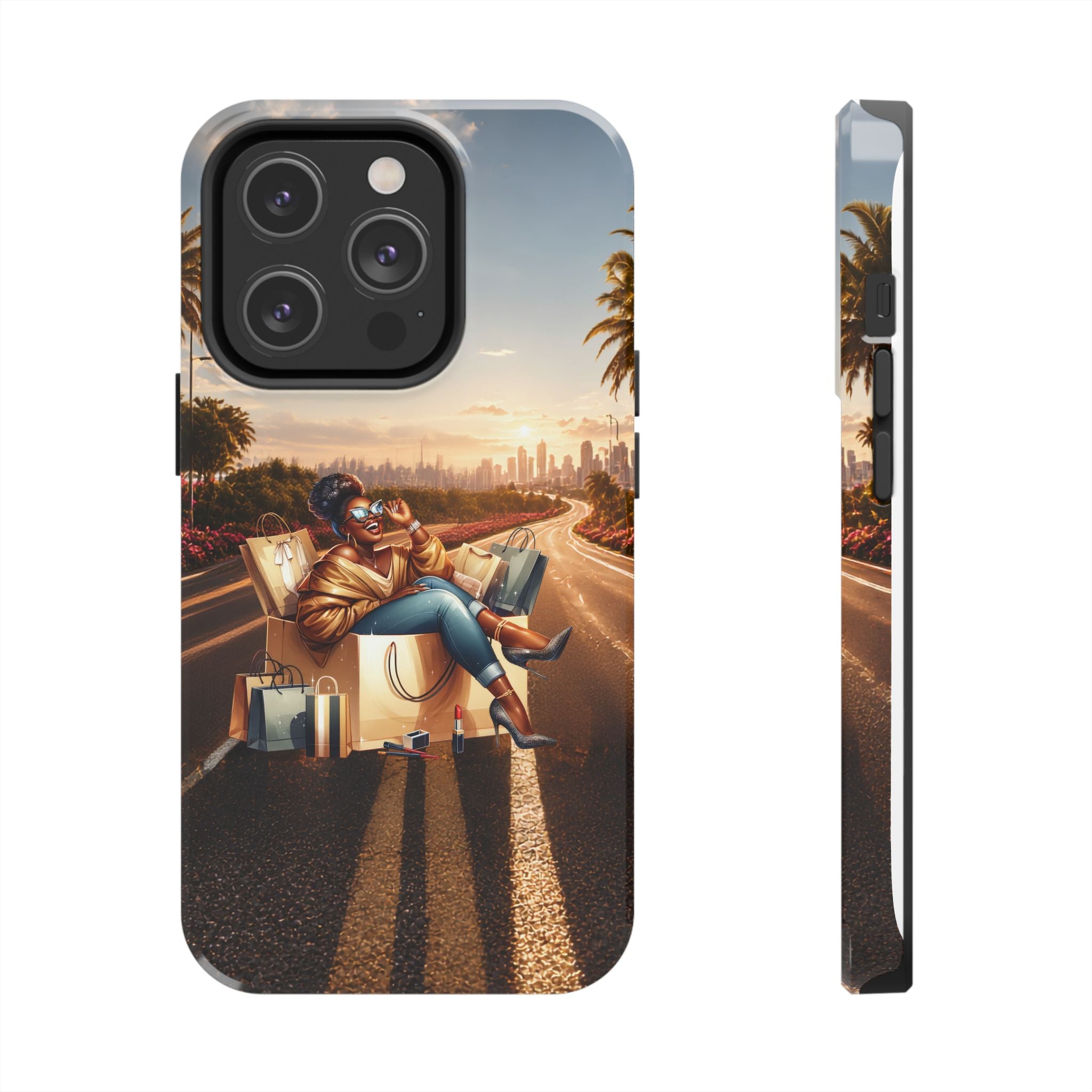 Sunset Roadtrip Tough Phone Case — Relaxed Traveler Design