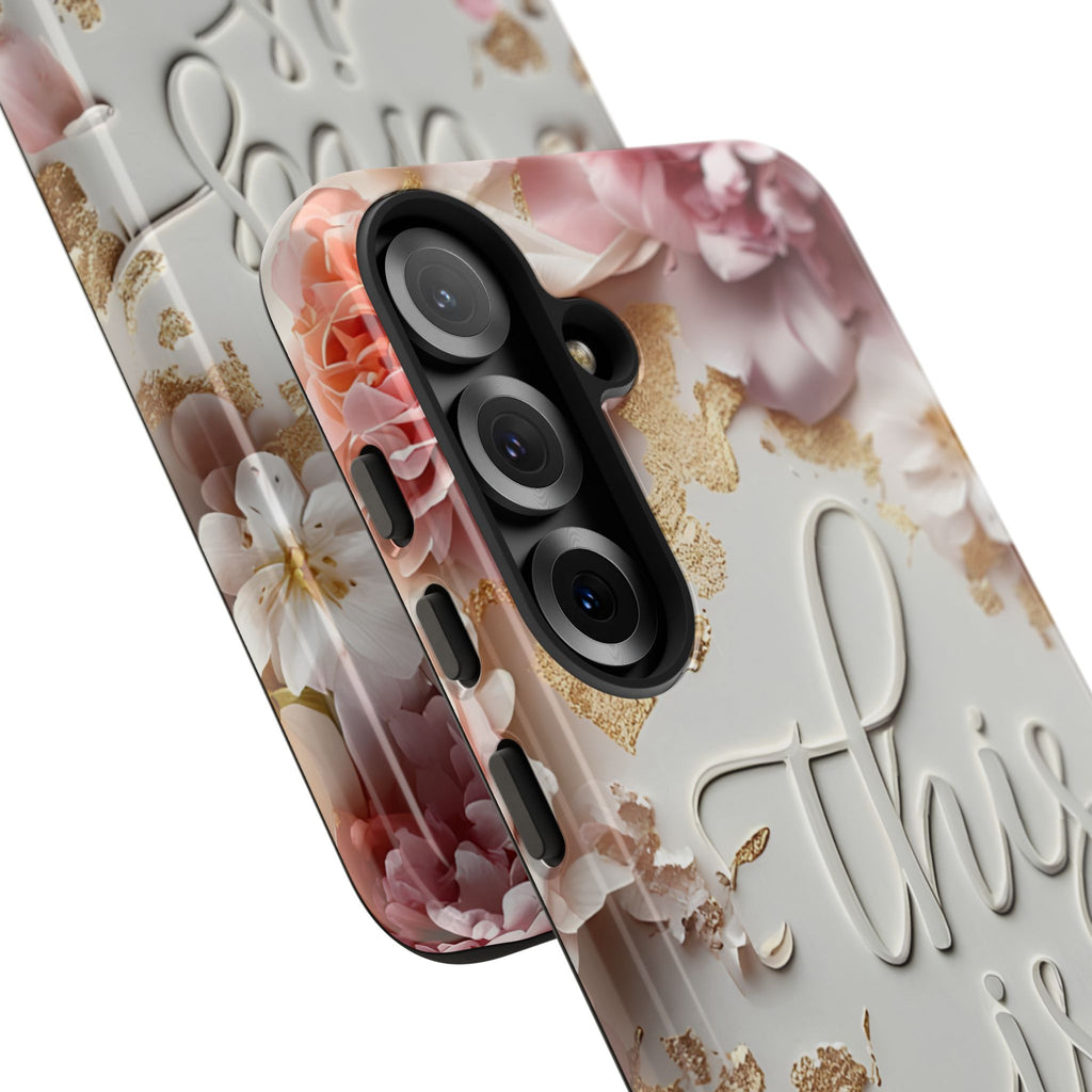 Phone Case — "This Is Me" Floral Tough Case