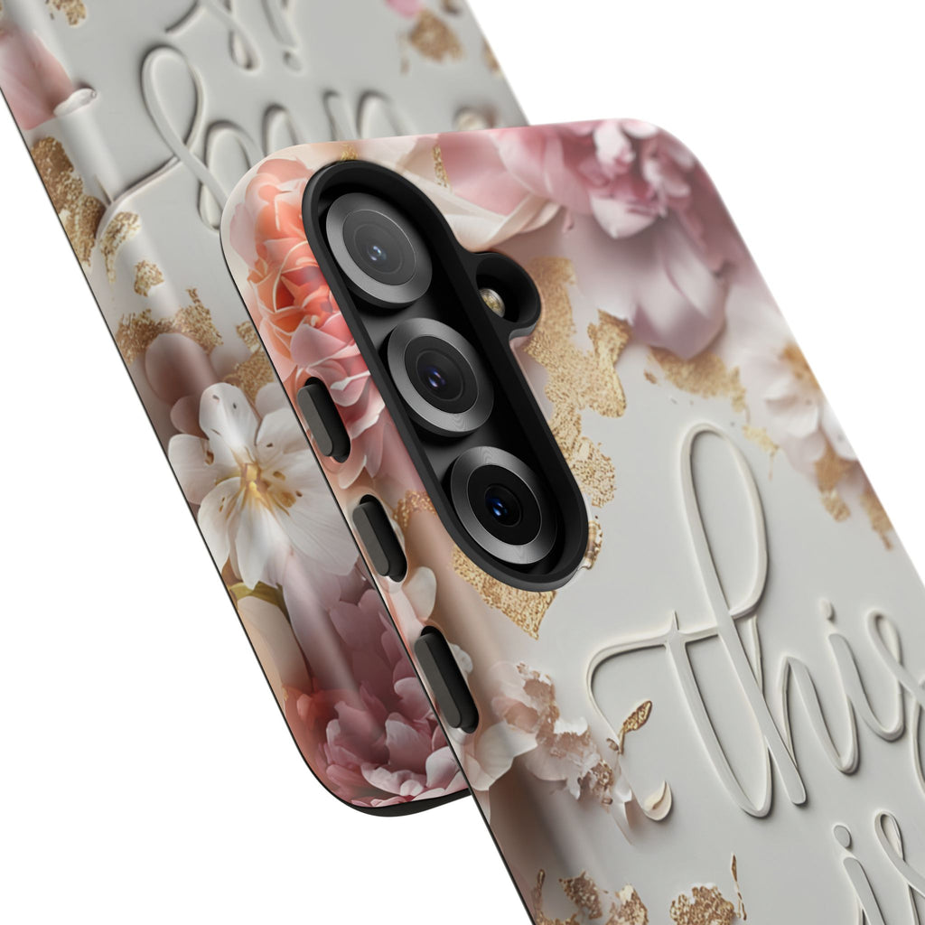 Phone Case — "This Is Me" Floral Tough Case