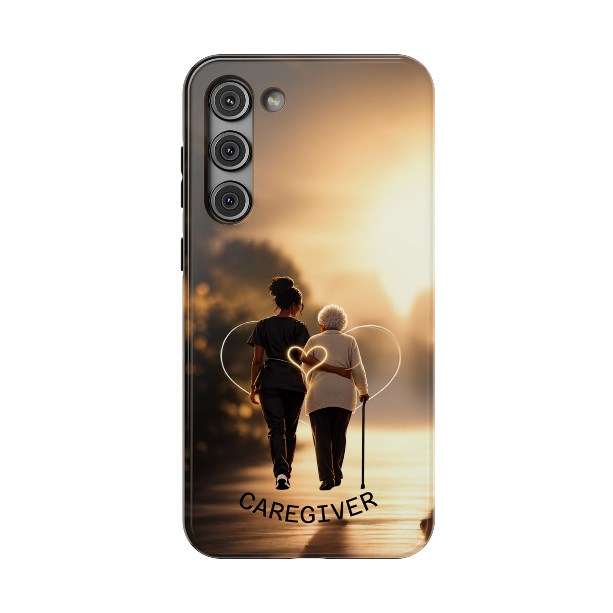 Caregiver Phone Case — Impact-Resistant Protective Case with Heart Design
