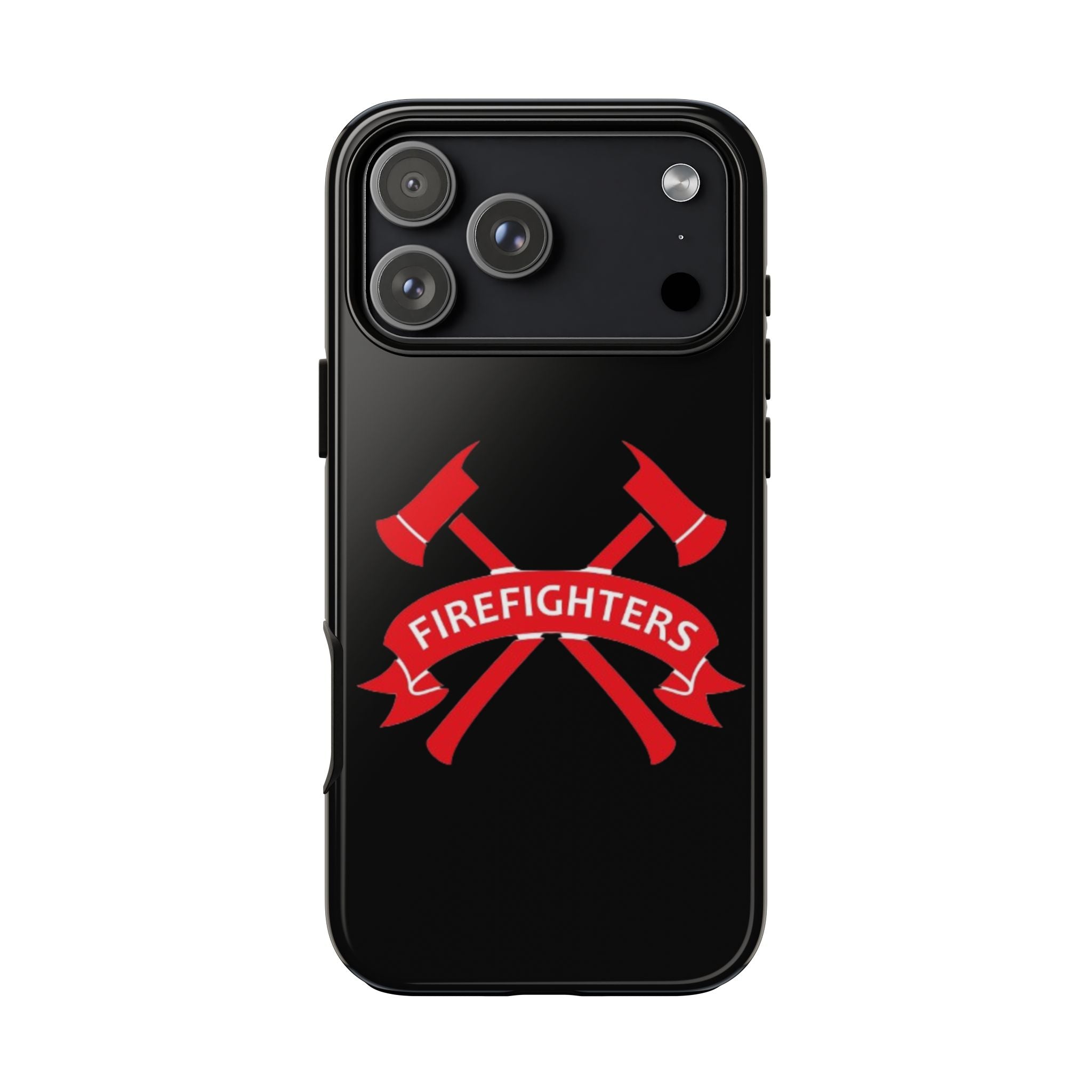 Firefighters Tough Phone Case — Red Crossed Axes Design