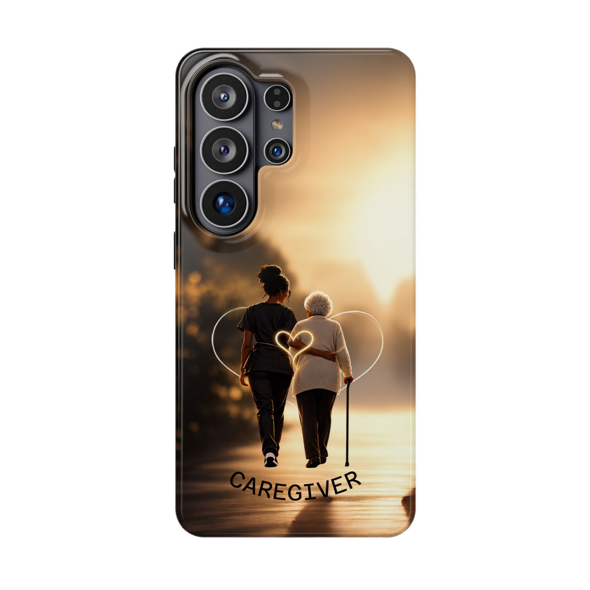 Caregiver Phone Case — Impact-Resistant Protective Case with Heart Design