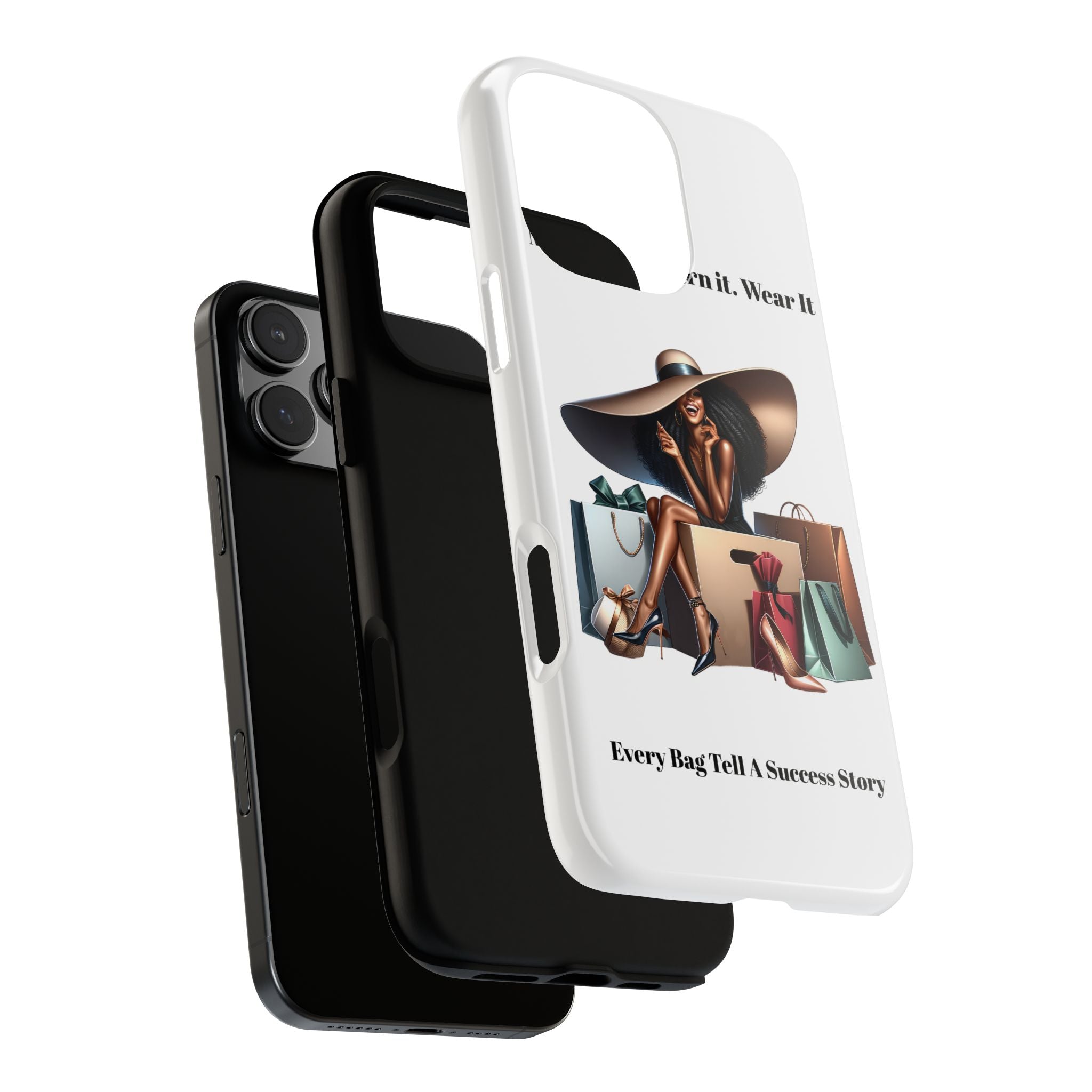 Phone Case - "Manifest It. Earn It. Wear It." Chic Shopper Design