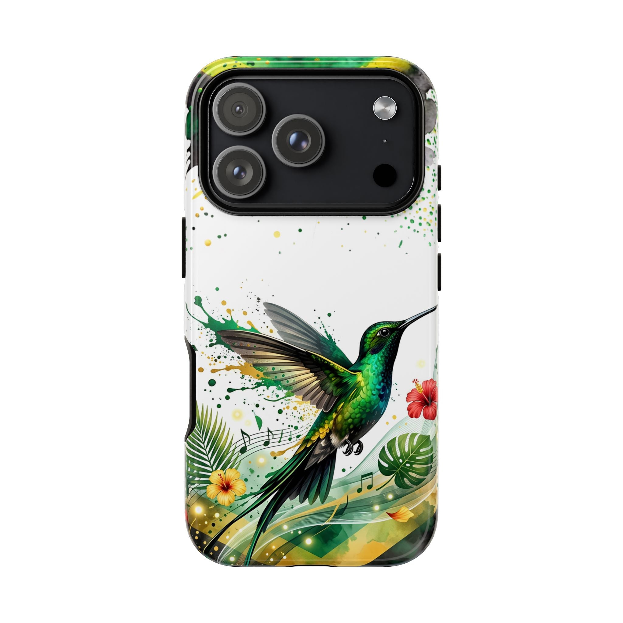 Hummingbird Jamaica Tough Phone Case – Tropical Floral Protective Cover