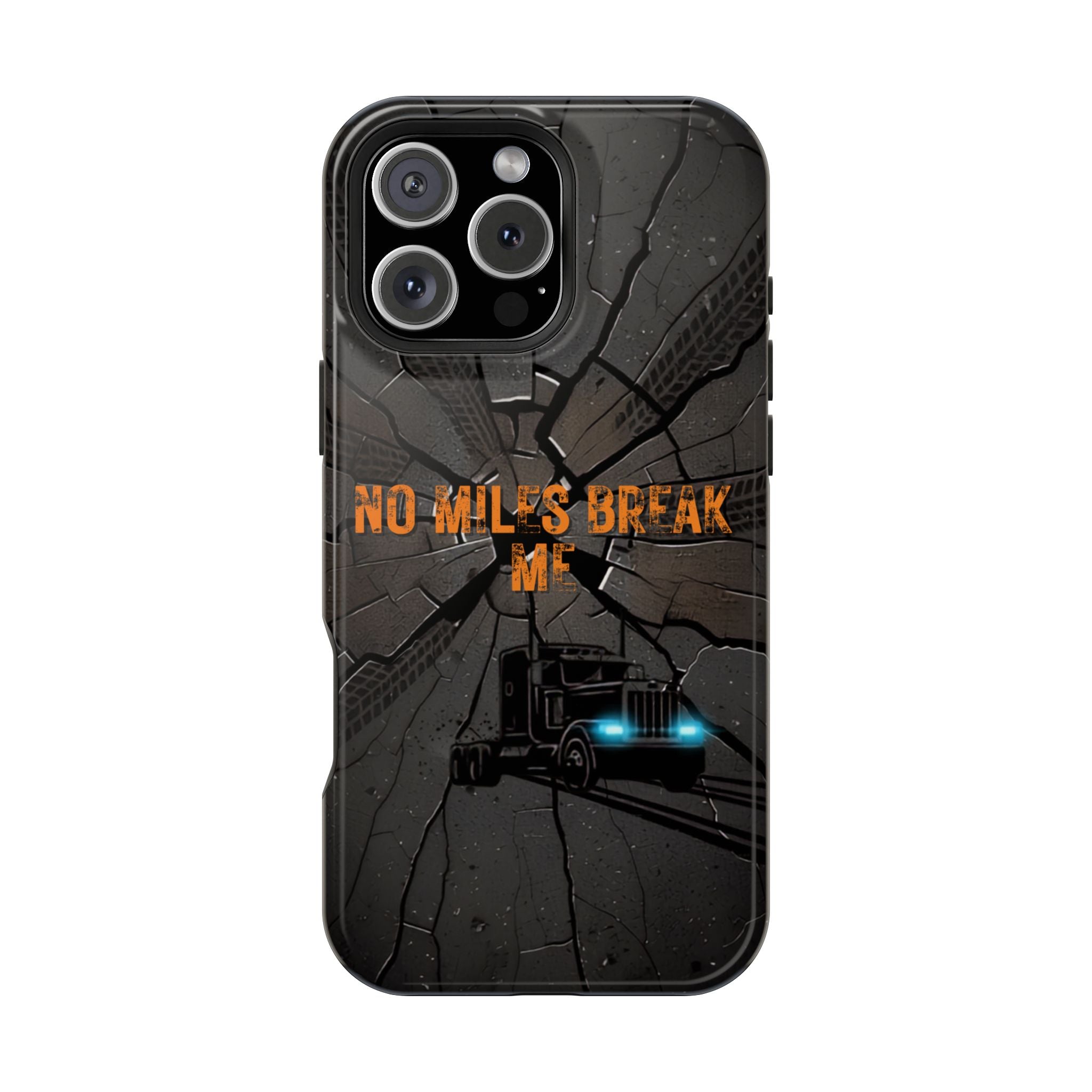 Phone Case — Fiery Semi Truck Magnetic Impact-Resistant Case