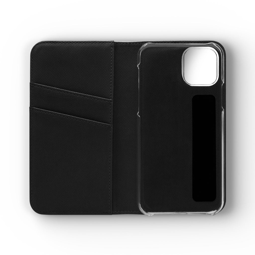 Coffee Quote Flip Phone Case — "Before we begin our conversation, let me grab my coffee."