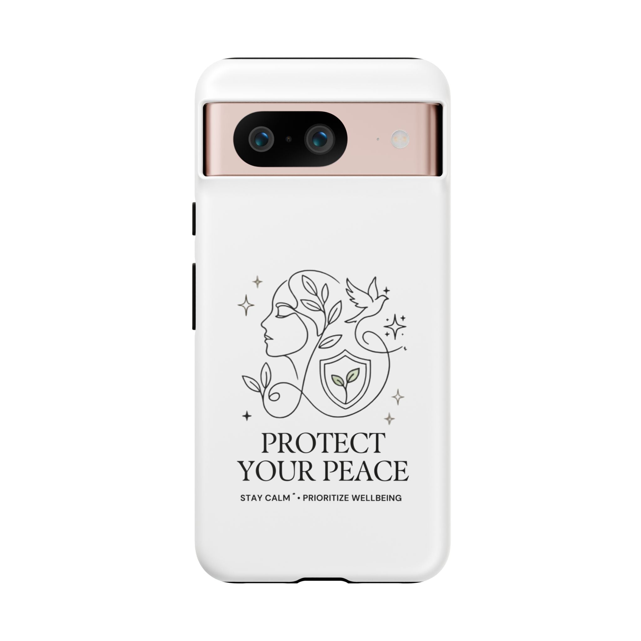 Protect Your Peace Phone Case – Minimalist Wellness iPhone Cover