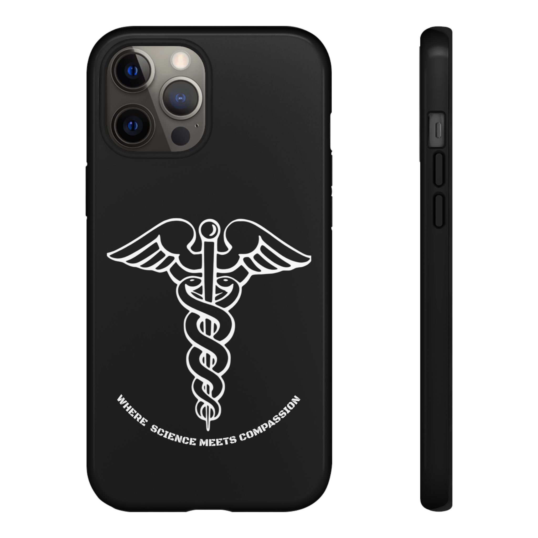 Medical Caduceus Phone Case — "Where Science Meets Compassion" Protective iPhone Cover