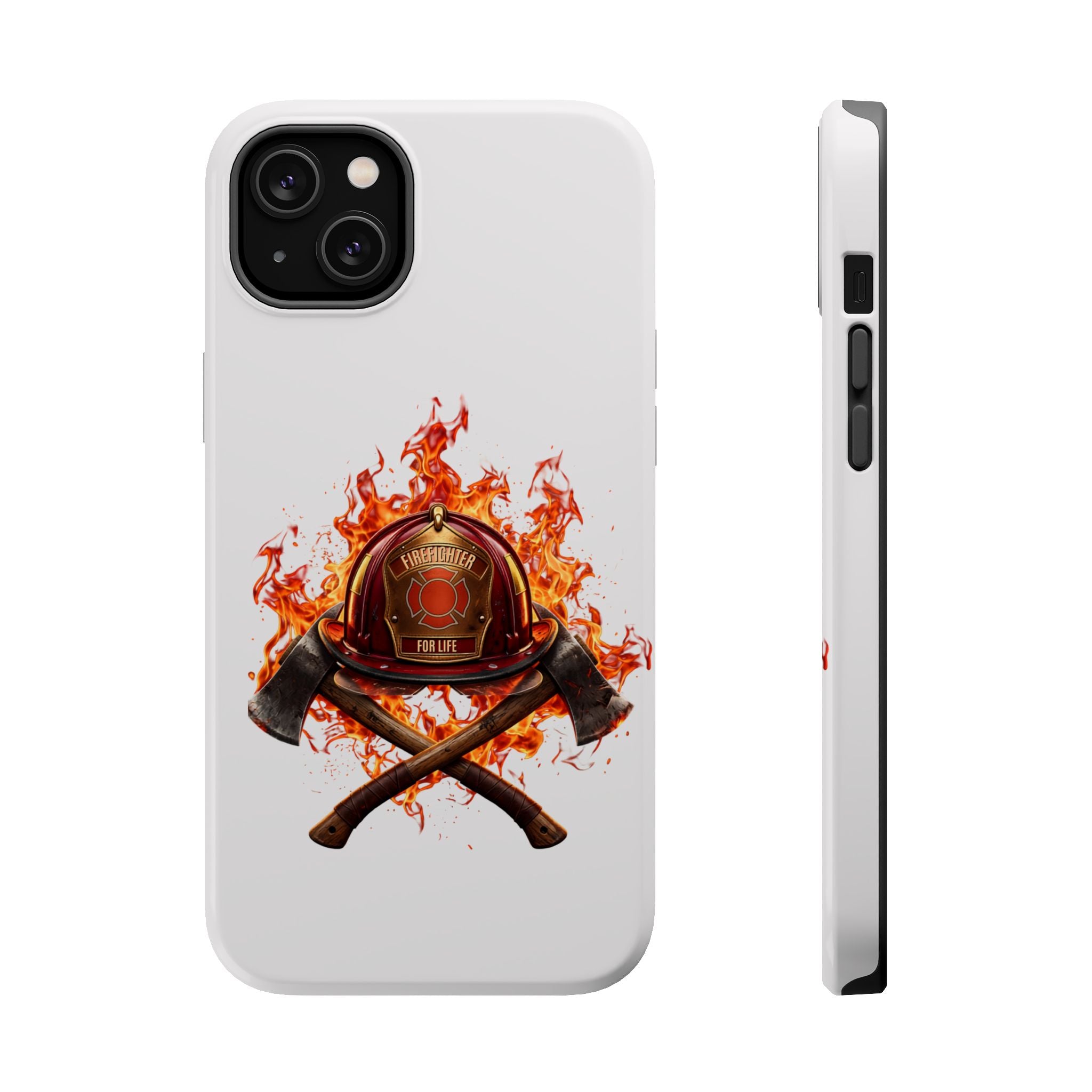 Firefighter Helmet Flames Phone Case — Station 117 Magnetic Impact-Resistant Case