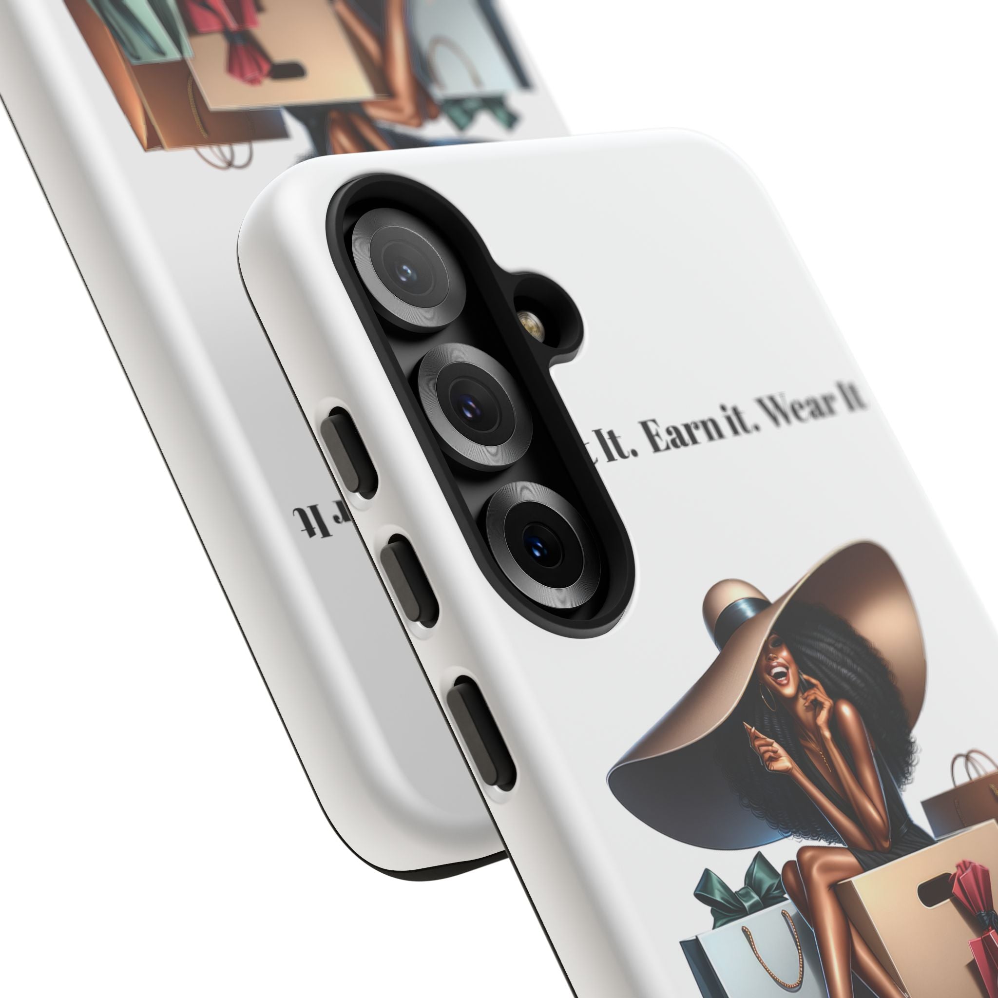 Phone Case - "Manifest It. Earn It. Wear It." Chic Shopper Design