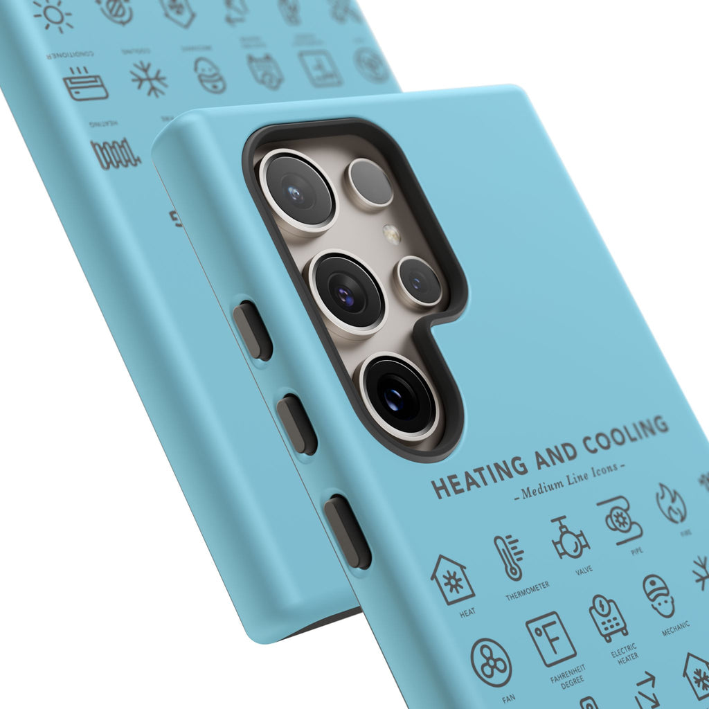 Heating and Cooling Icons Phone Case – HVAC Technician Protective Phone Cover