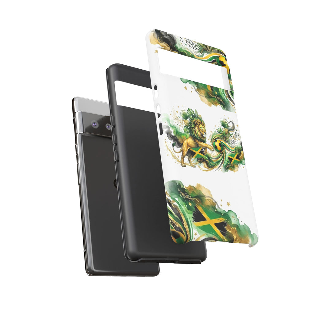 Jamaica Lion Phone Case — Jamaican Flag Rasta Protective Tough Case