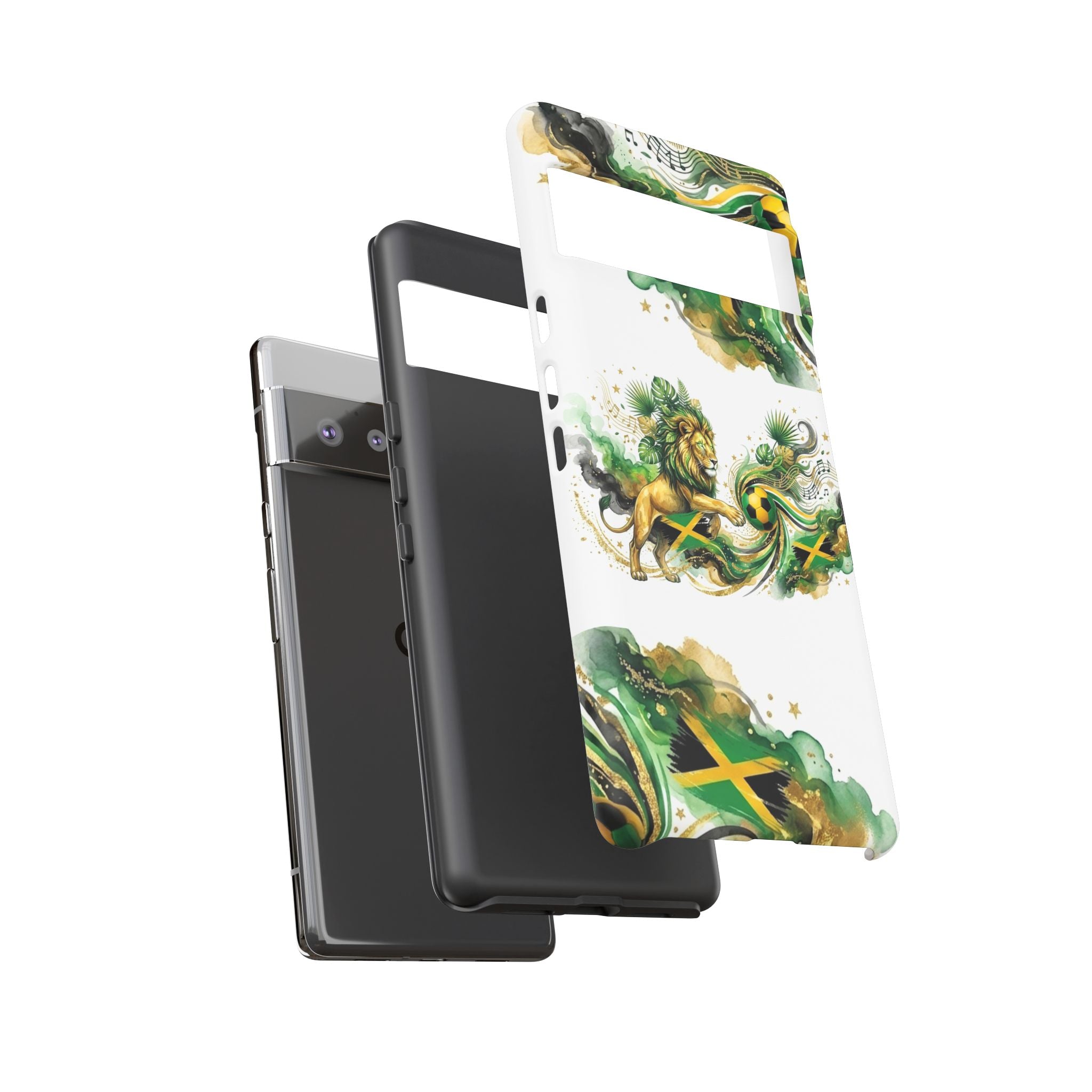 Jamaica Lion Phone Case — Jamaican Flag Rasta Protective Tough Case