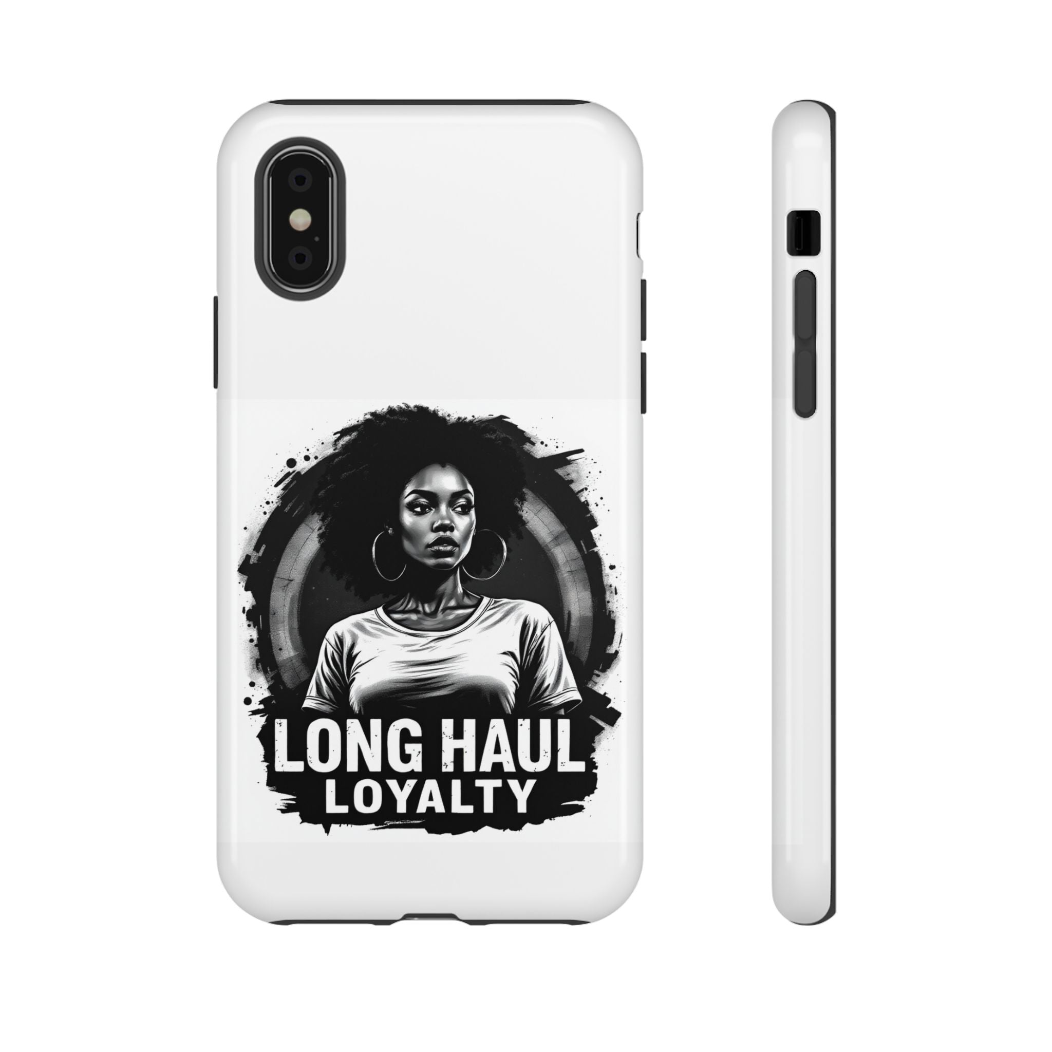 Phone Case — "Long Haul Loyalty" Black & White Portrait Protective Case