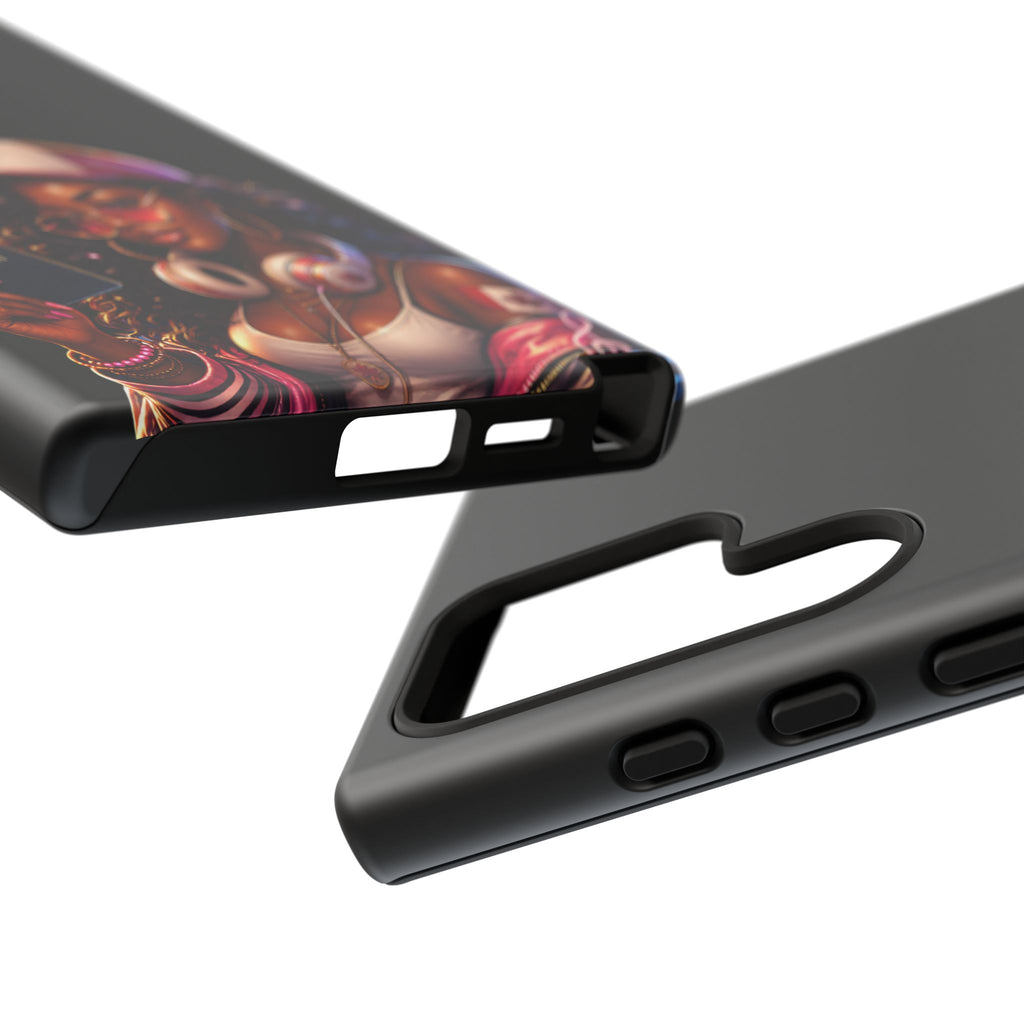 Canadian Vibes Phone Case — Afrobeat Girl with Headphones & Passport Design