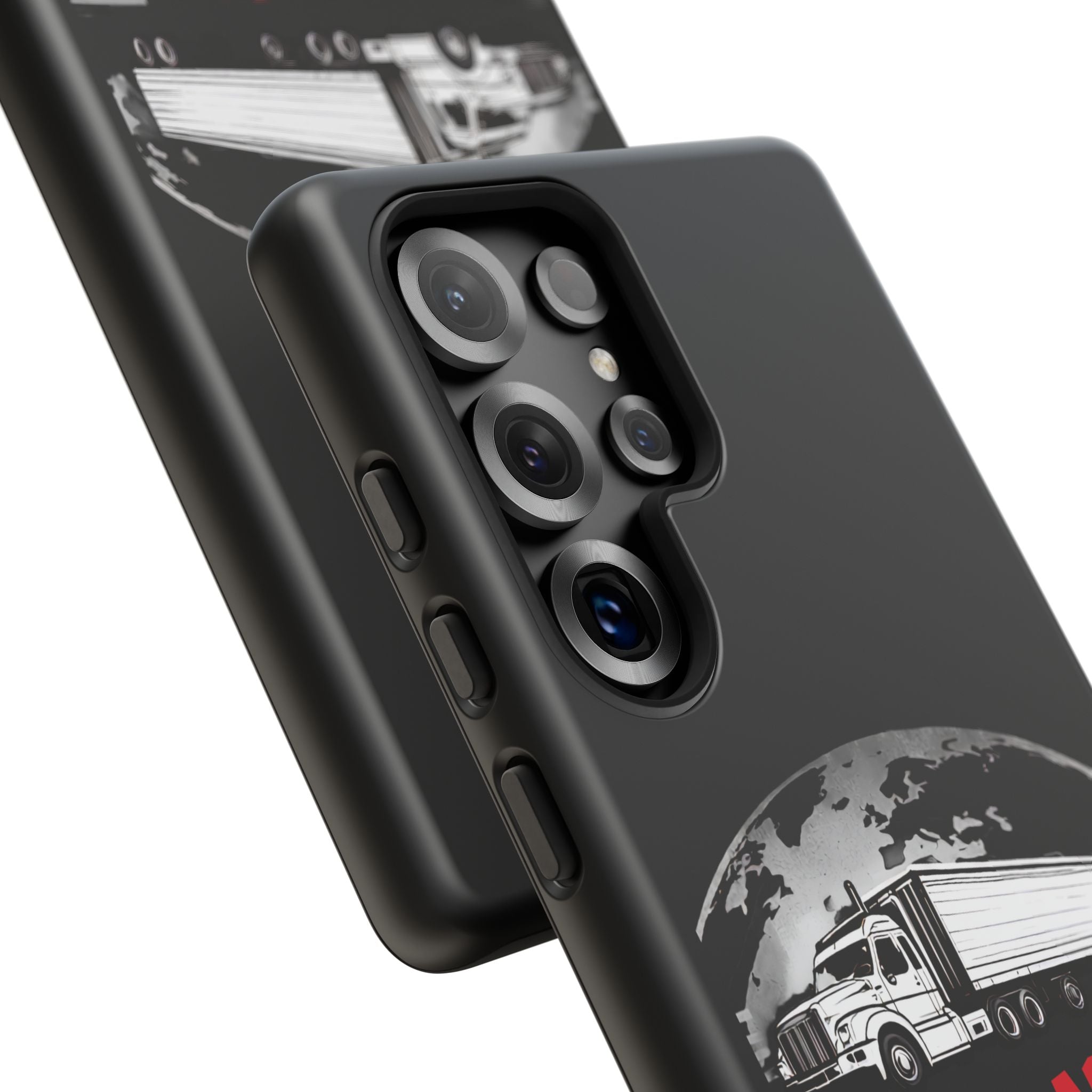 Truck Driver Phone Case - "My Daddy Keeps The World Rolling" Protective Cover