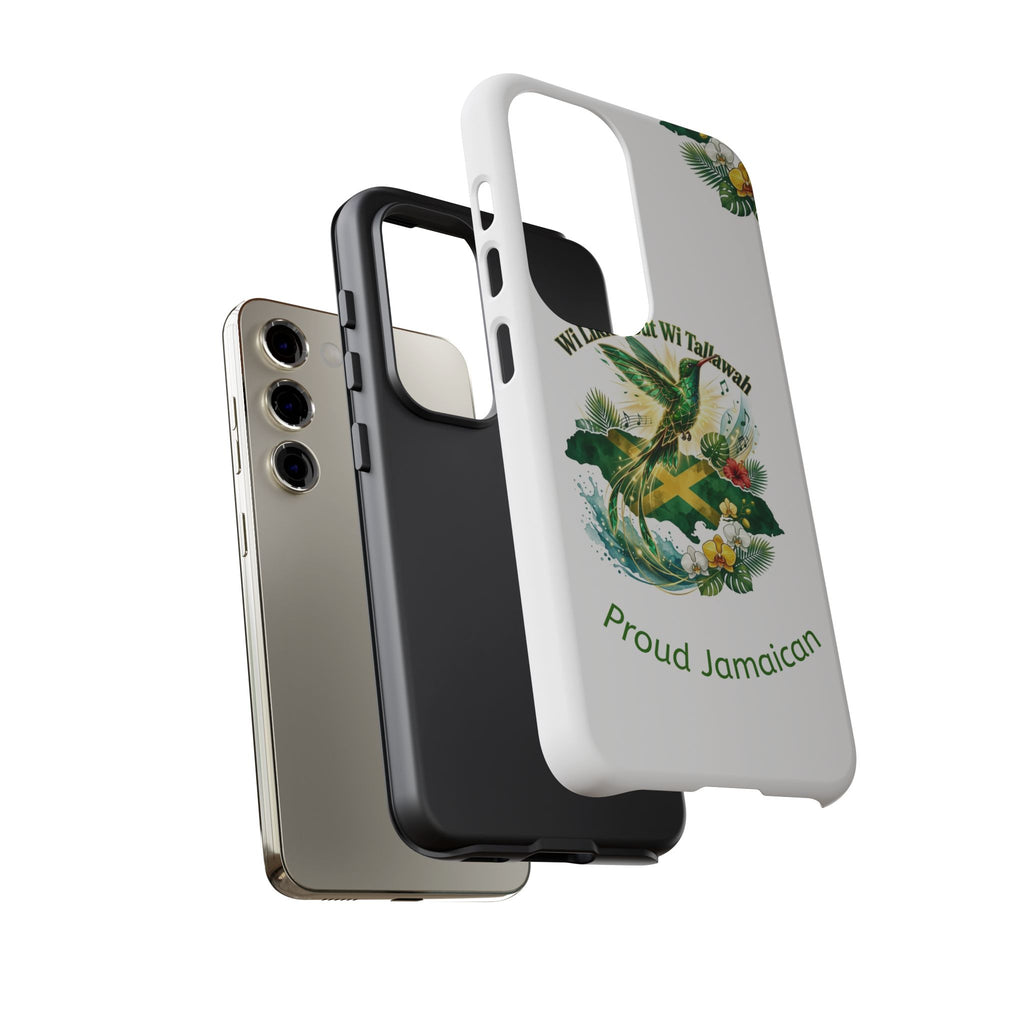 Jamaica Hummingbird Phone Case — “Wi Likkle But Wi Tallawah” Tropical Protective Cover