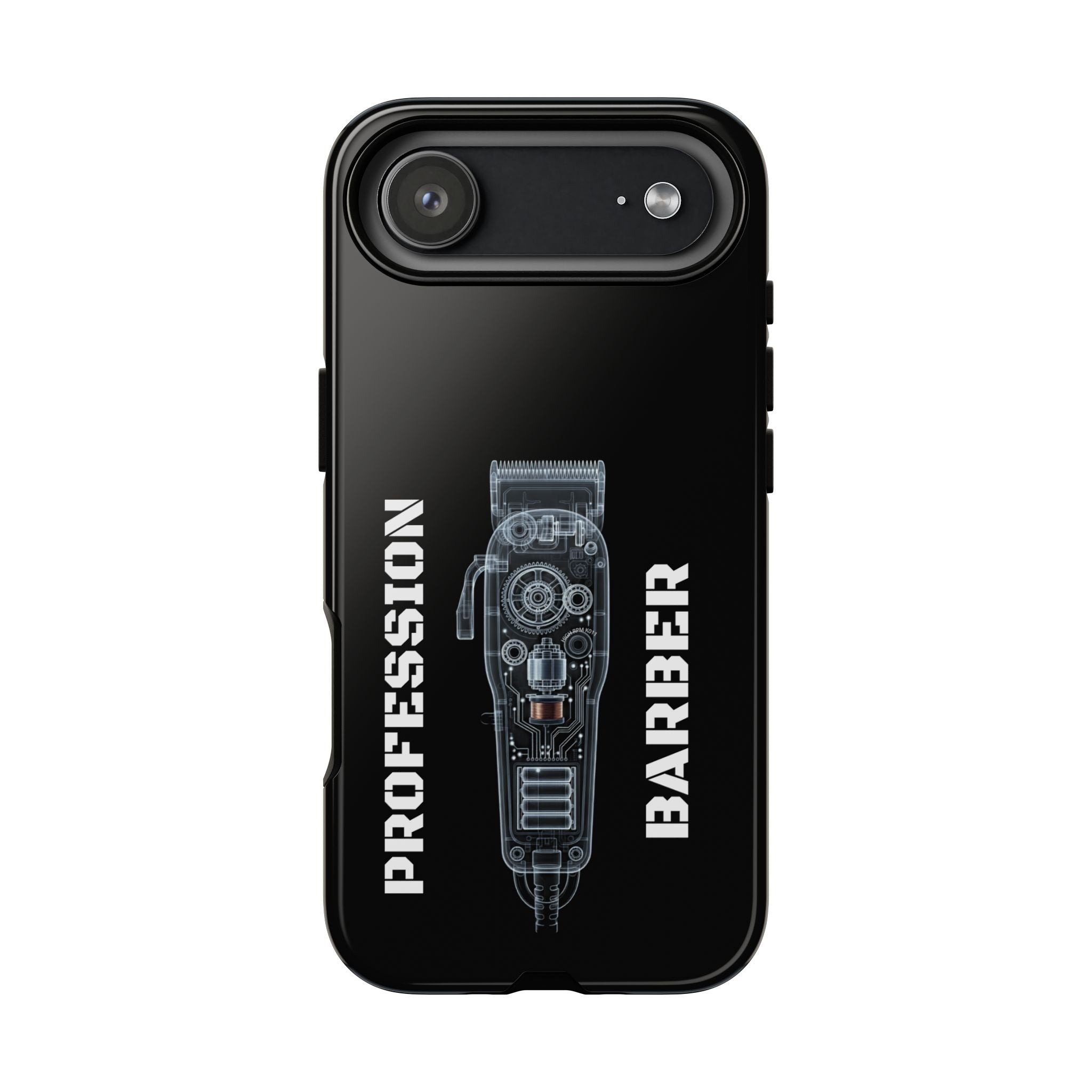 Barber Clip Cord X‑Ray Tough Phone Case – Professional Barber Gift