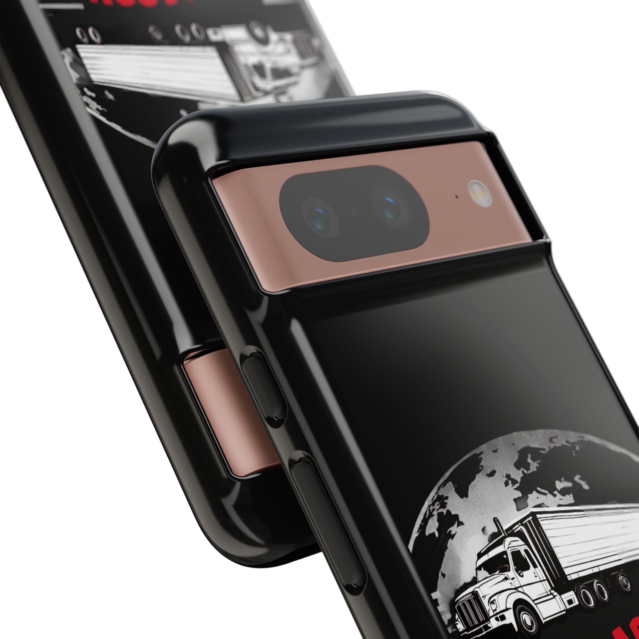 Truck Driver Phone Case - "My Daddy Keeps The World Rolling" Protective Cover