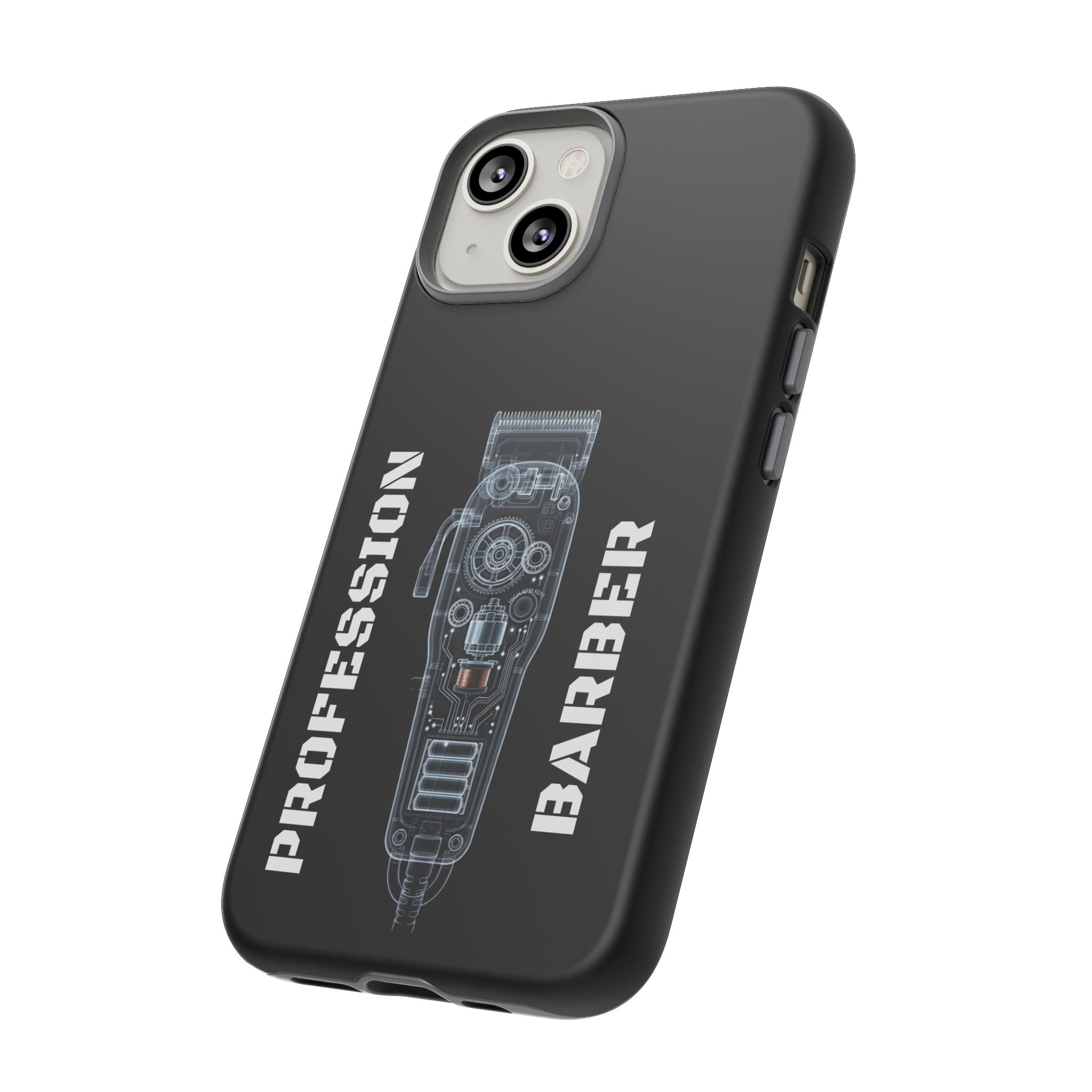 Barber Clip Cord X‑Ray Tough Phone Case – Professional Barber Gift