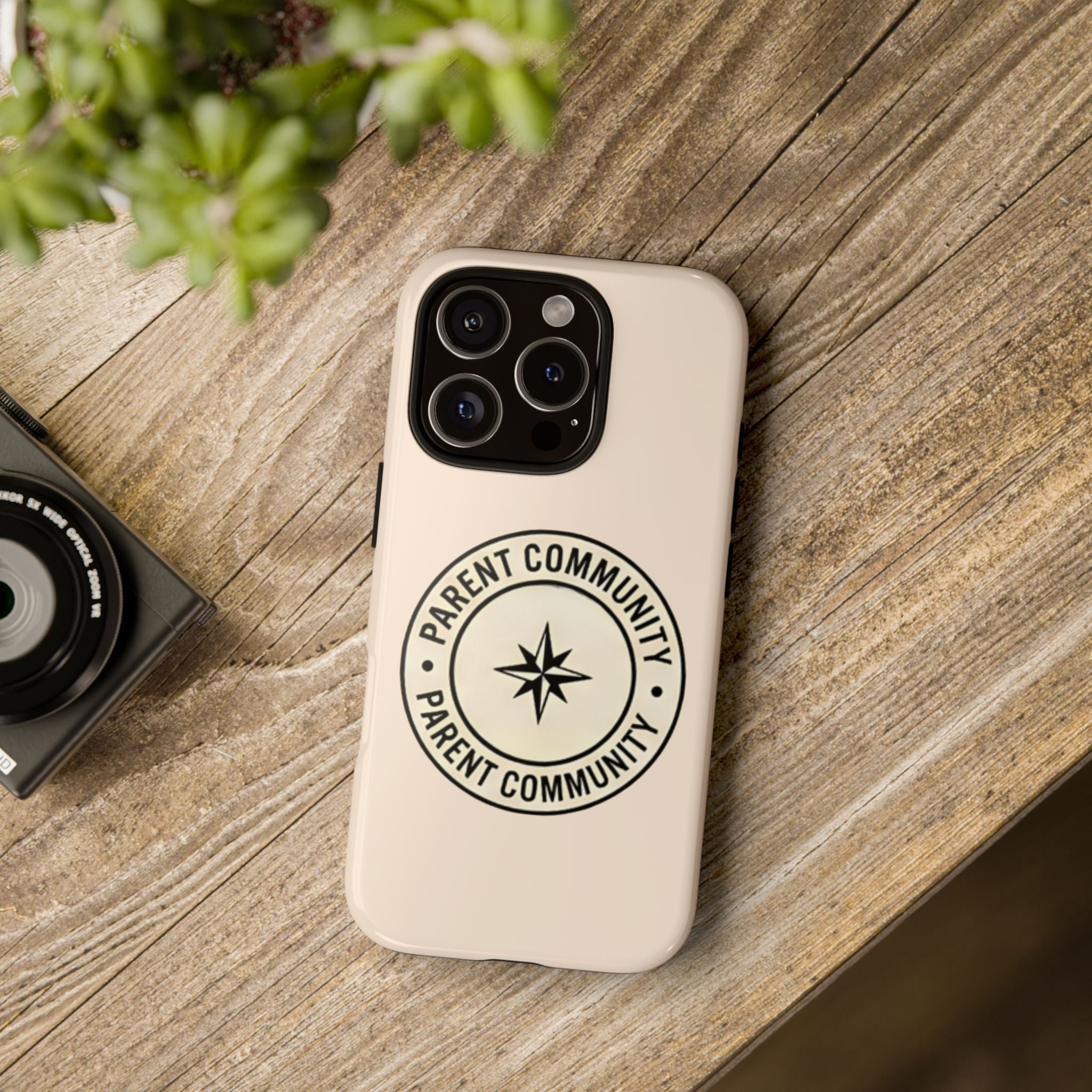 Parent Community Tough Phone Case — Durable Compass Logo Protective Cover