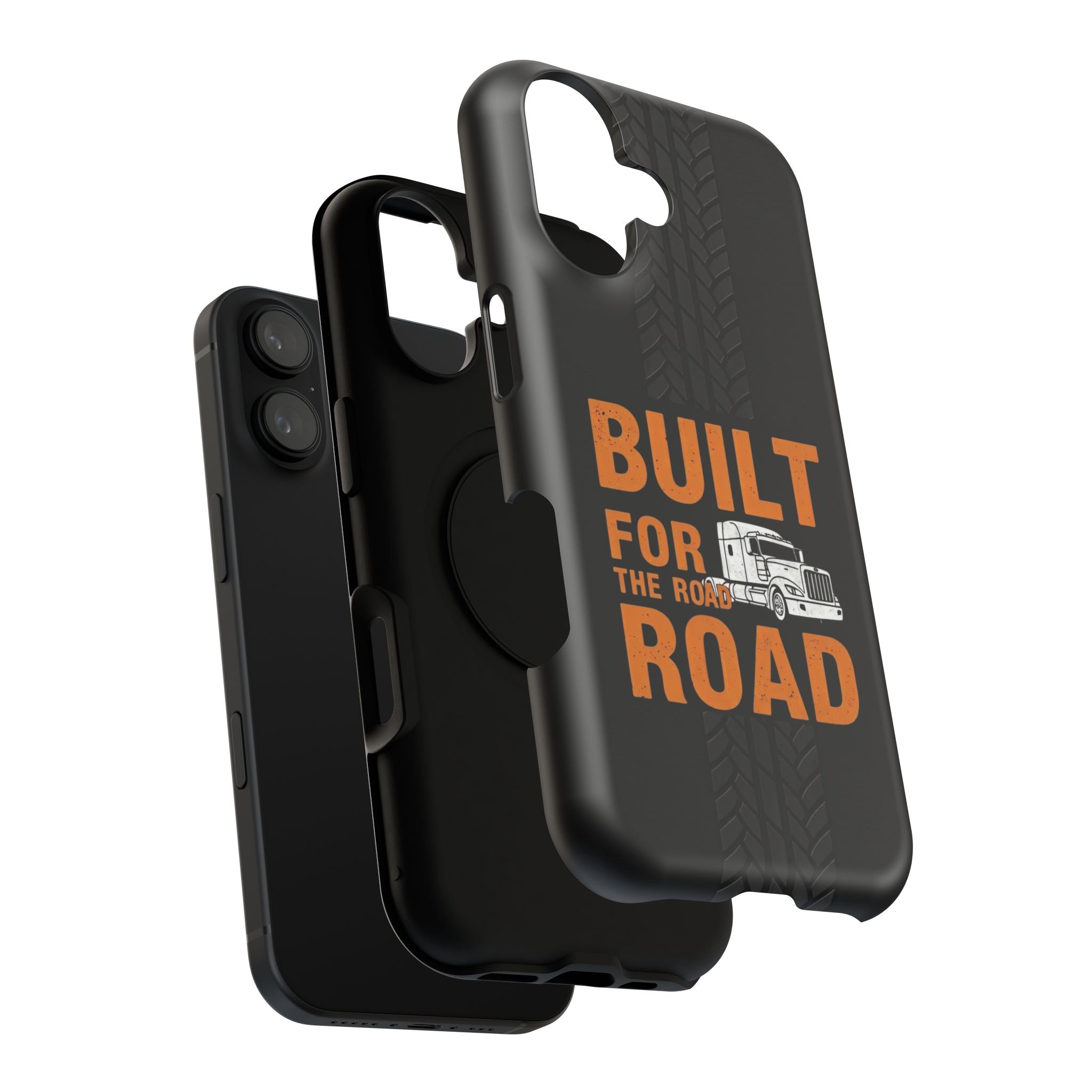 Phone Case — "Built for the Road" Truck Tire-Track Impact-Resistant Case