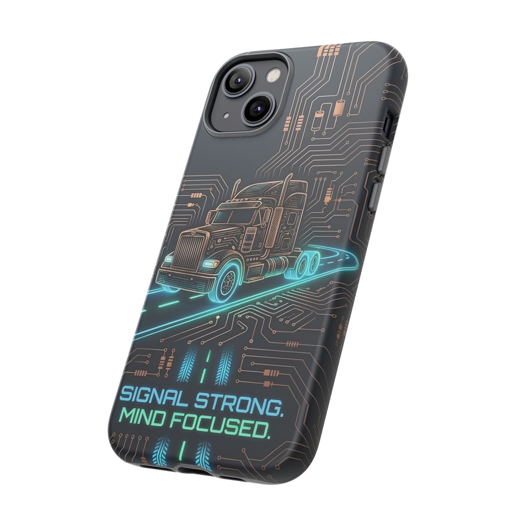 Truck Driver Gamer Phone Case — “Real Life. No Pause Button.”