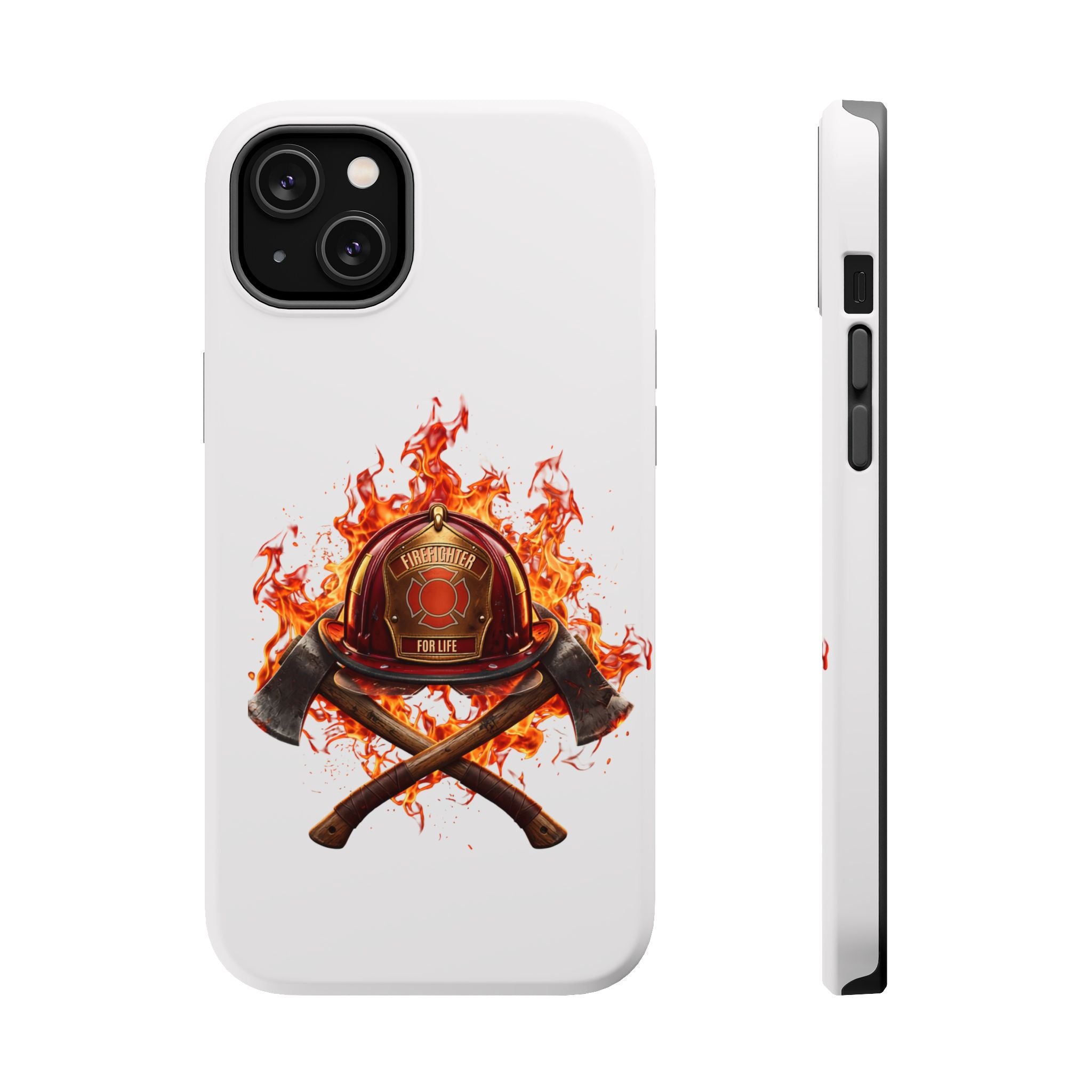 Firefighter Helmet Flames Phone Case — Station 117 Magnetic Impact-Resistant Case