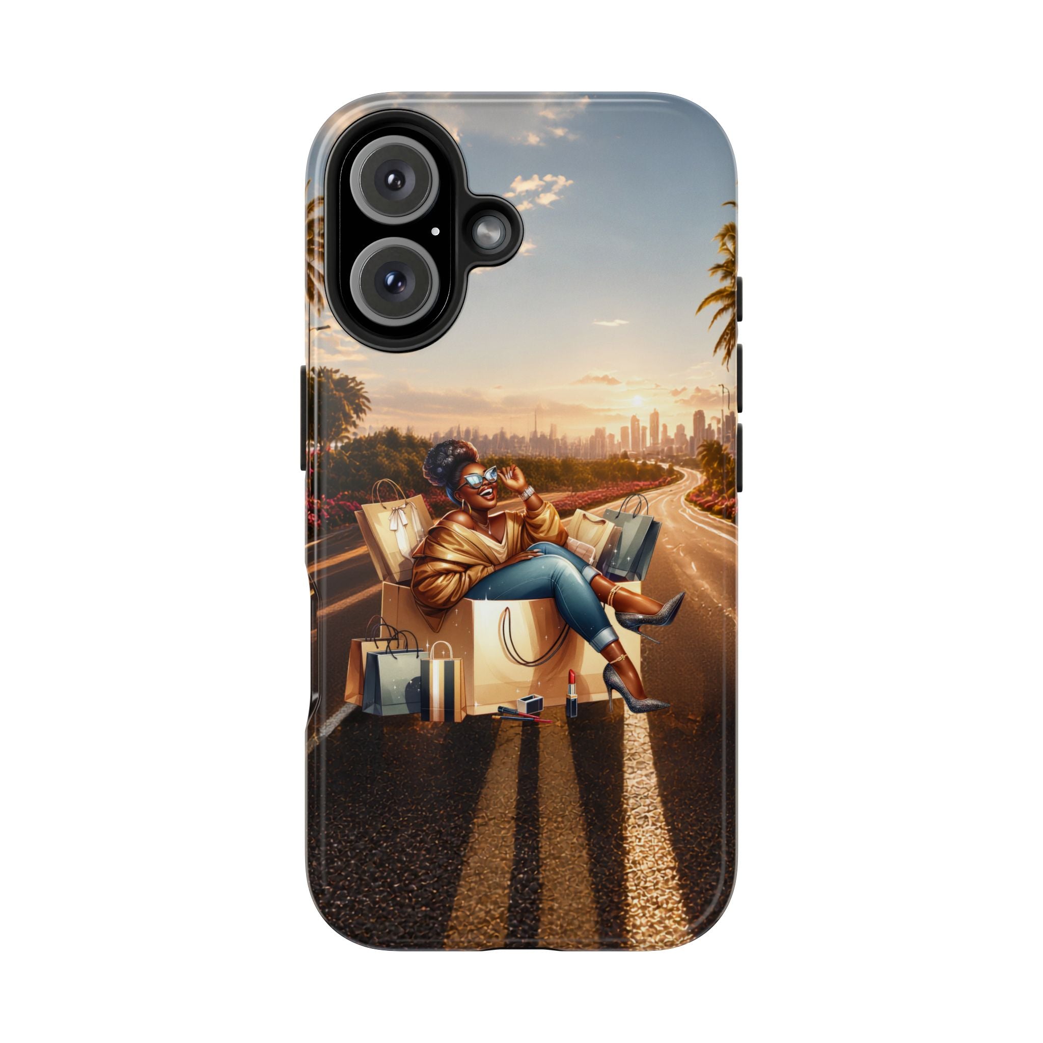 Sunset Roadtrip Tough Phone Case — Relaxed Traveler Design