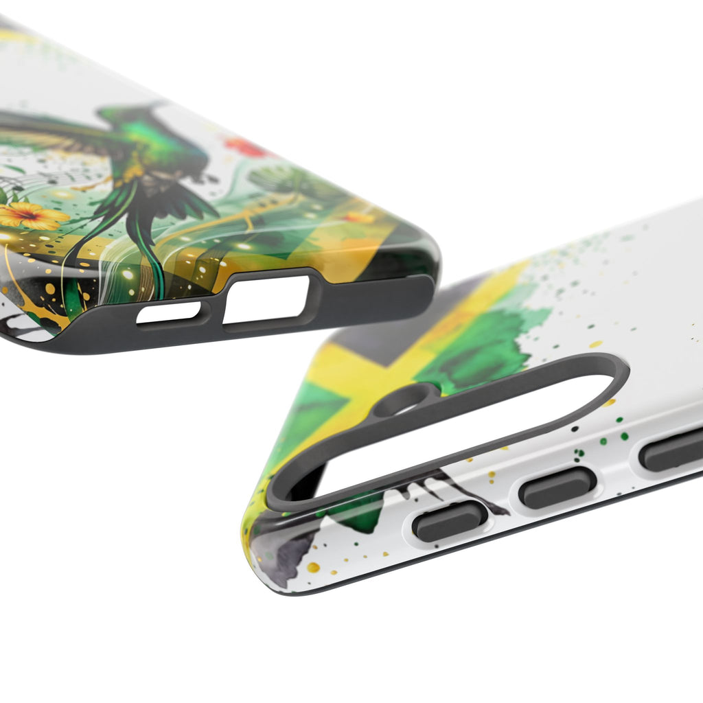 Hummingbird Jamaica Tough Phone Case – Tropical Floral Protective Cover