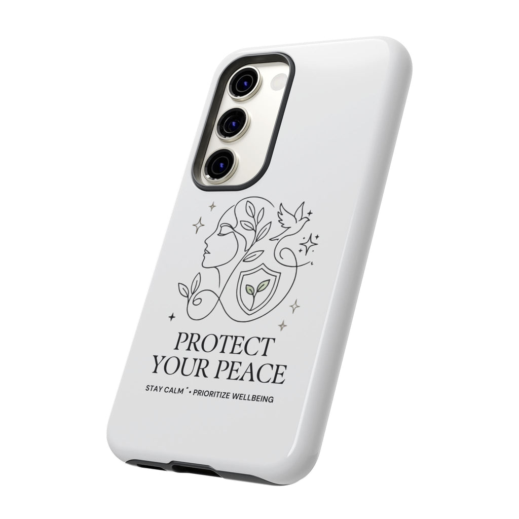 Protect Your Peace Phone Case – Minimalist Wellness iPhone Cover