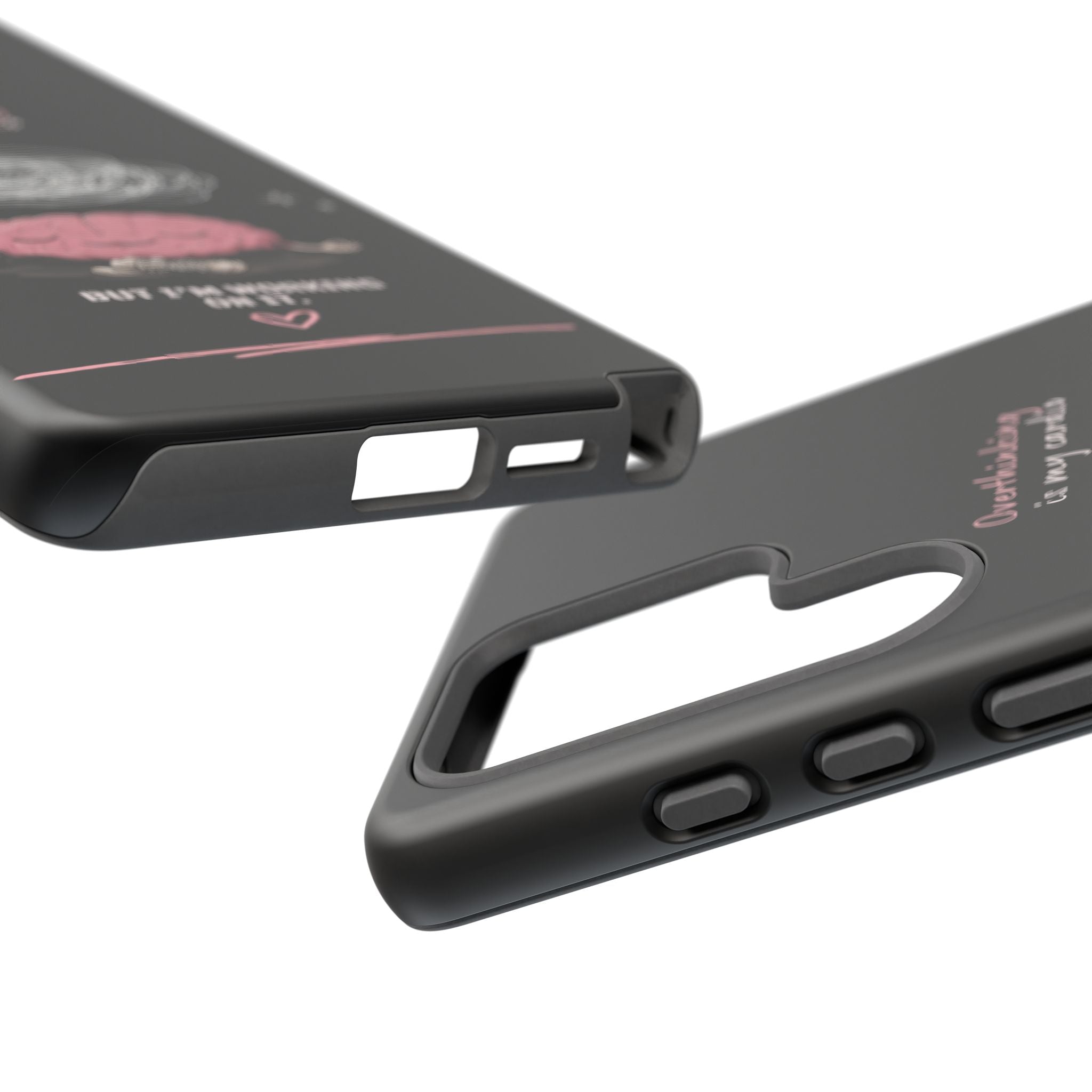 Phone Case — "Overthinking Is My Cardio" Cute Meditating Brain Protective Case