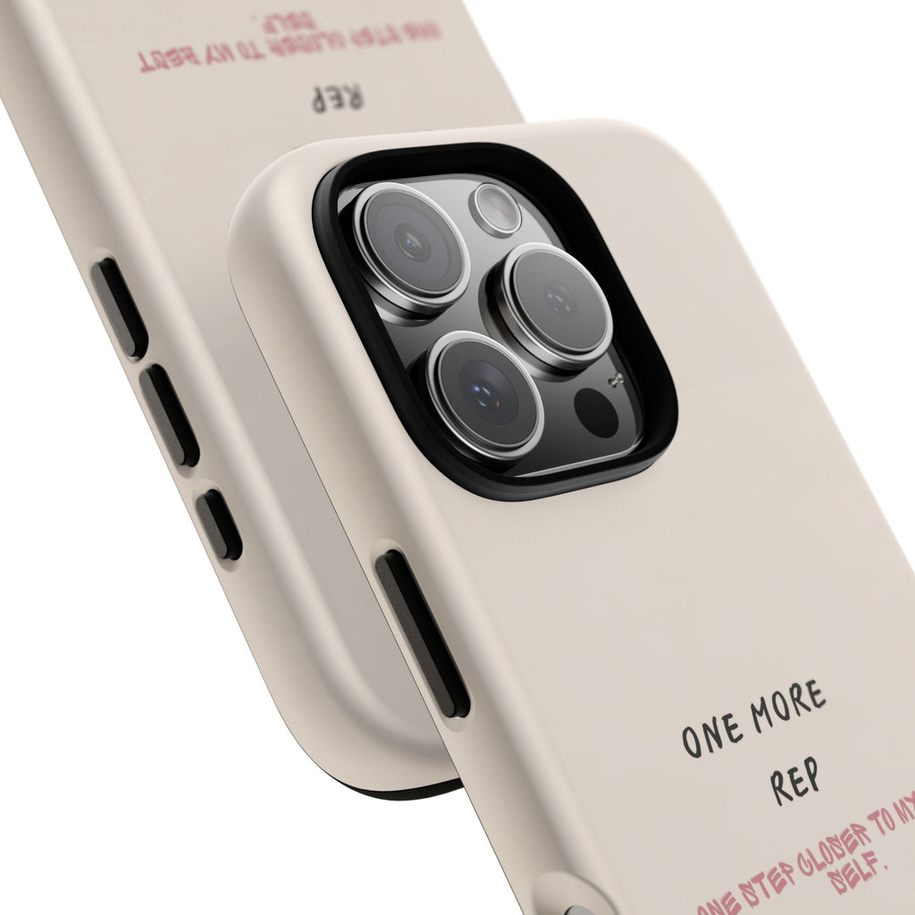 Gym Phone Case — "One More Rep" Workout Duffle & Sneakers Protective Case