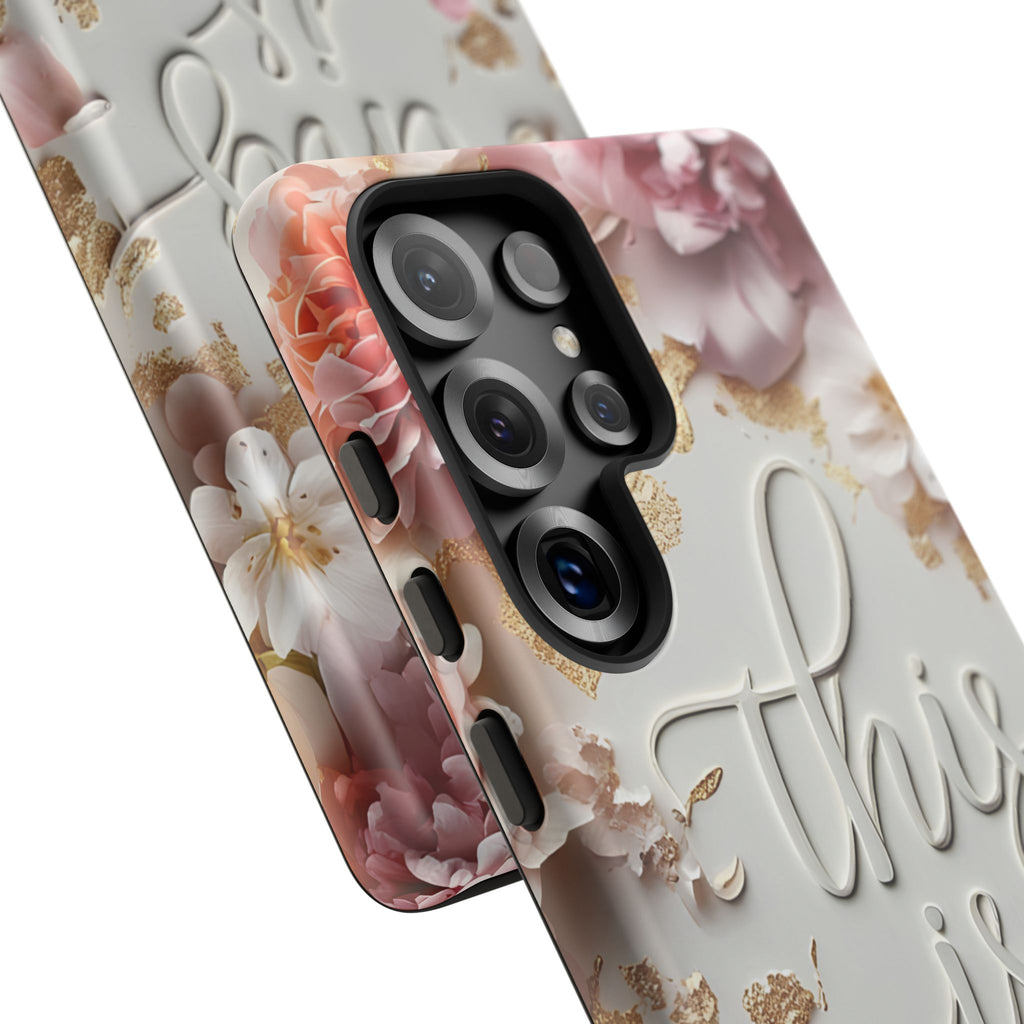 Phone Case — "This Is Me" Floral Tough Case