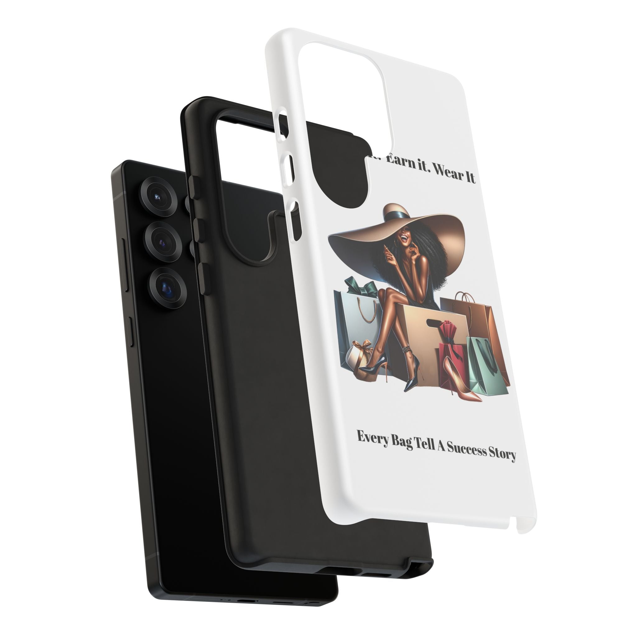 Phone Case - "Manifest It. Earn It. Wear It." Chic Shopper Design