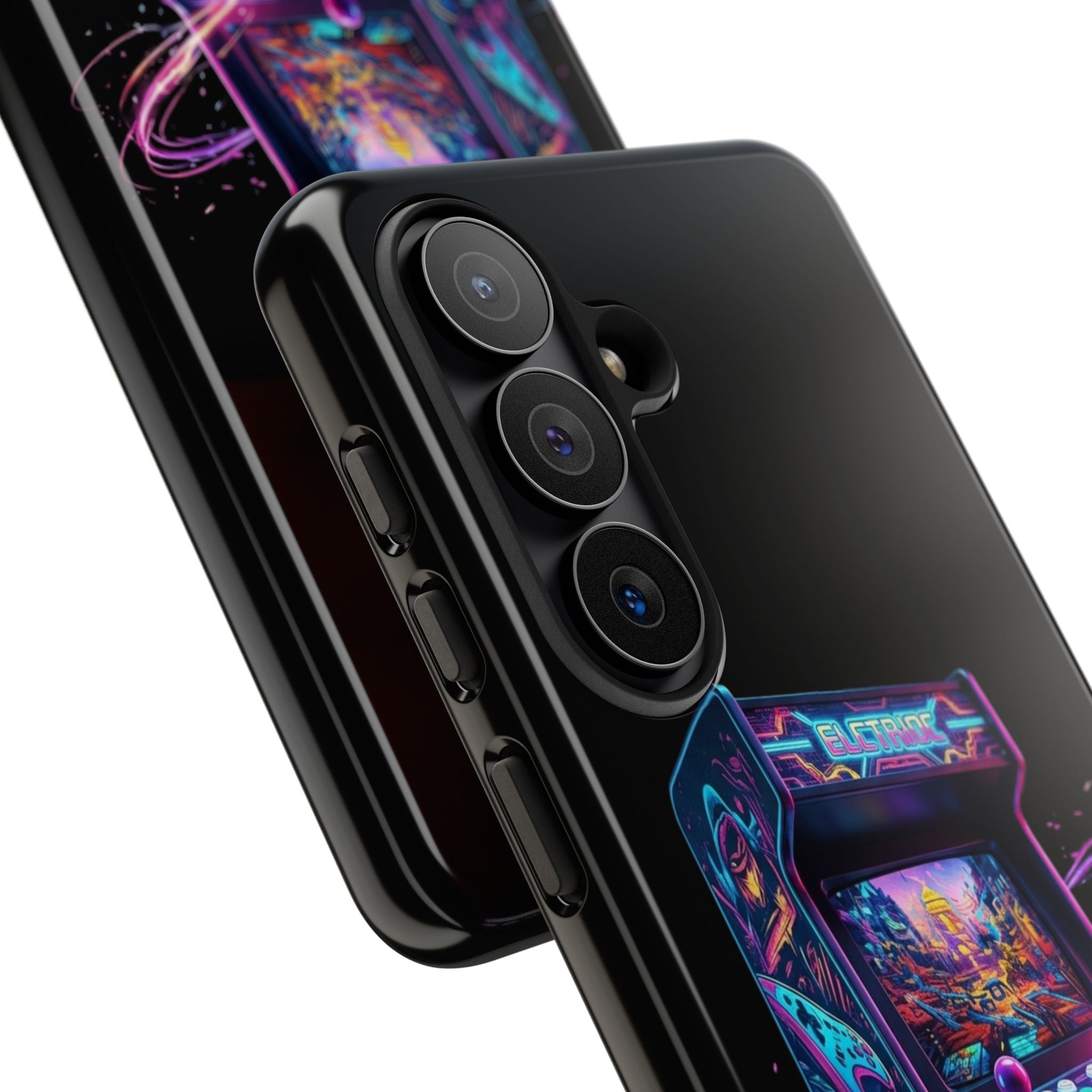Retro Arcade Phone Case — Neon Gaming Controller Design