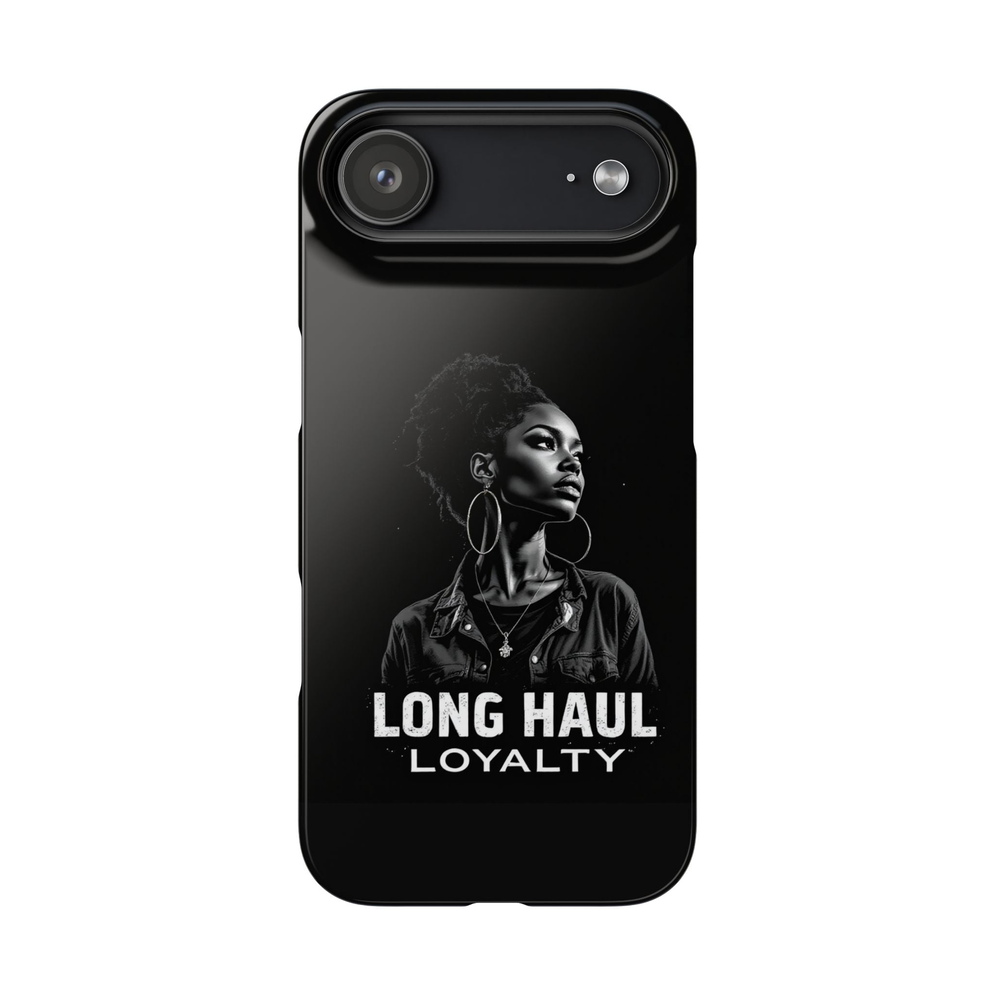 Phone Case — "Long Haul Loyalty" Black Portrait Snap Case