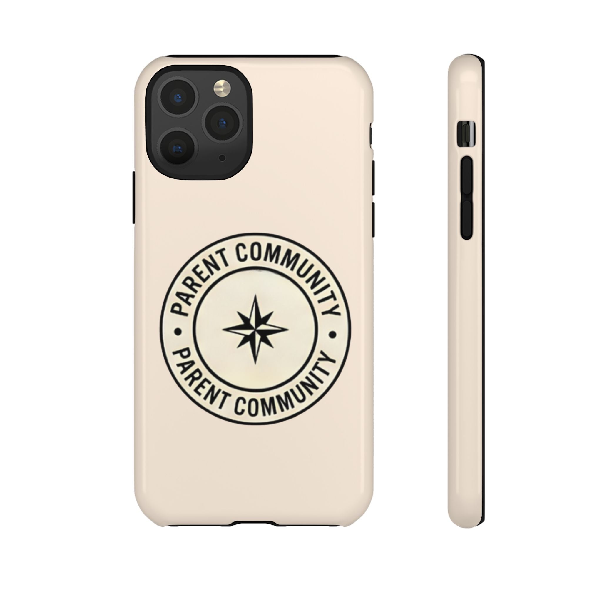 Parent Community Tough Phone Case — Durable Compass Logo Protective Cover