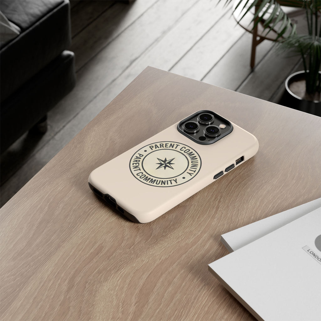 Parent Community Tough Phone Case — Durable Compass Logo Protective Cover