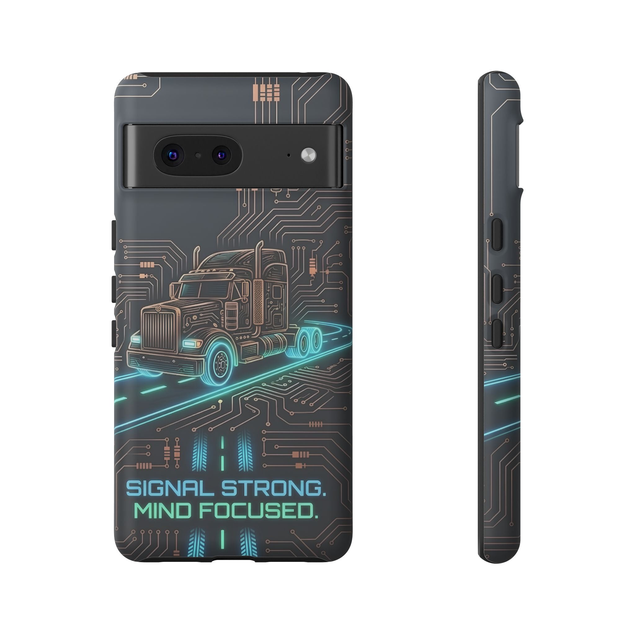 Truck Driver Gamer Phone Case — “Real Life. No Pause Button.”