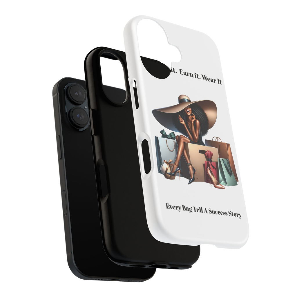 Phone Case - "Manifest It. Earn It. Wear It." Chic Shopper Design