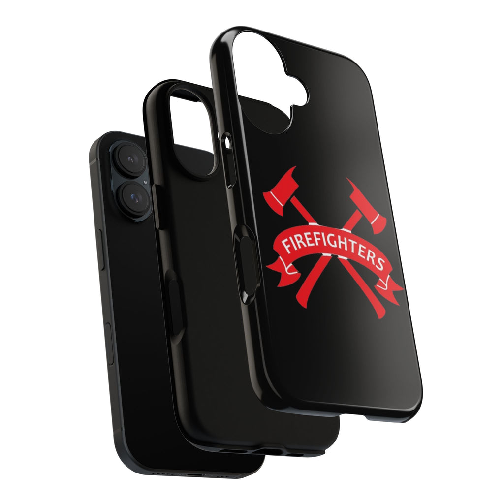 Firefighters Tough Phone Case — Red Crossed Axes Design