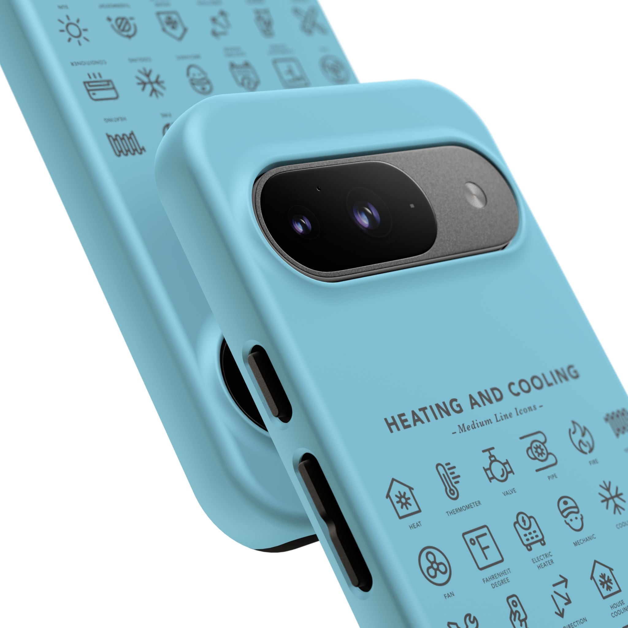 Heating and Cooling Icons Phone Case – HVAC Technician Protective Phone Cover