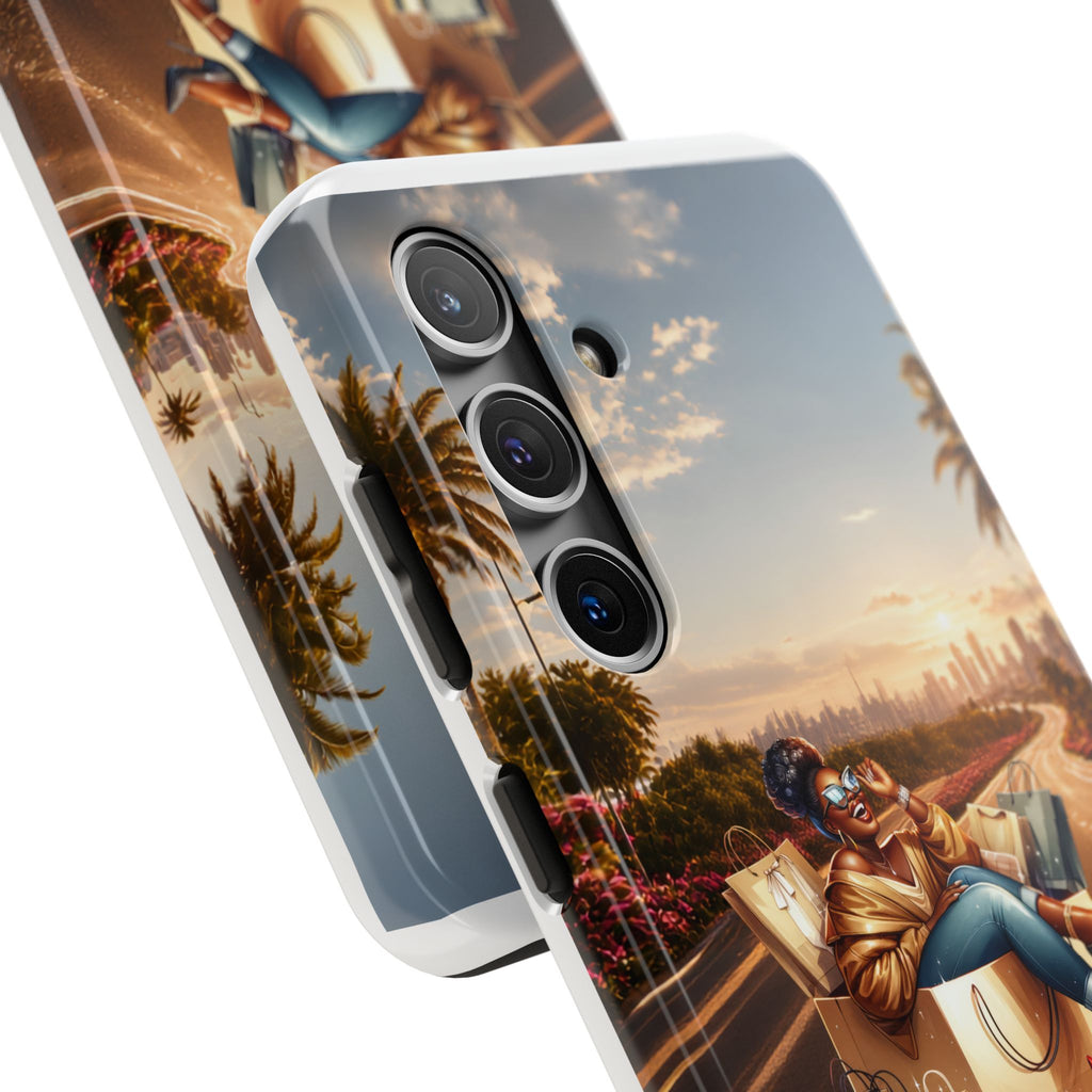 Sunset Roadtrip Tough Phone Case — Relaxed Traveler Design
