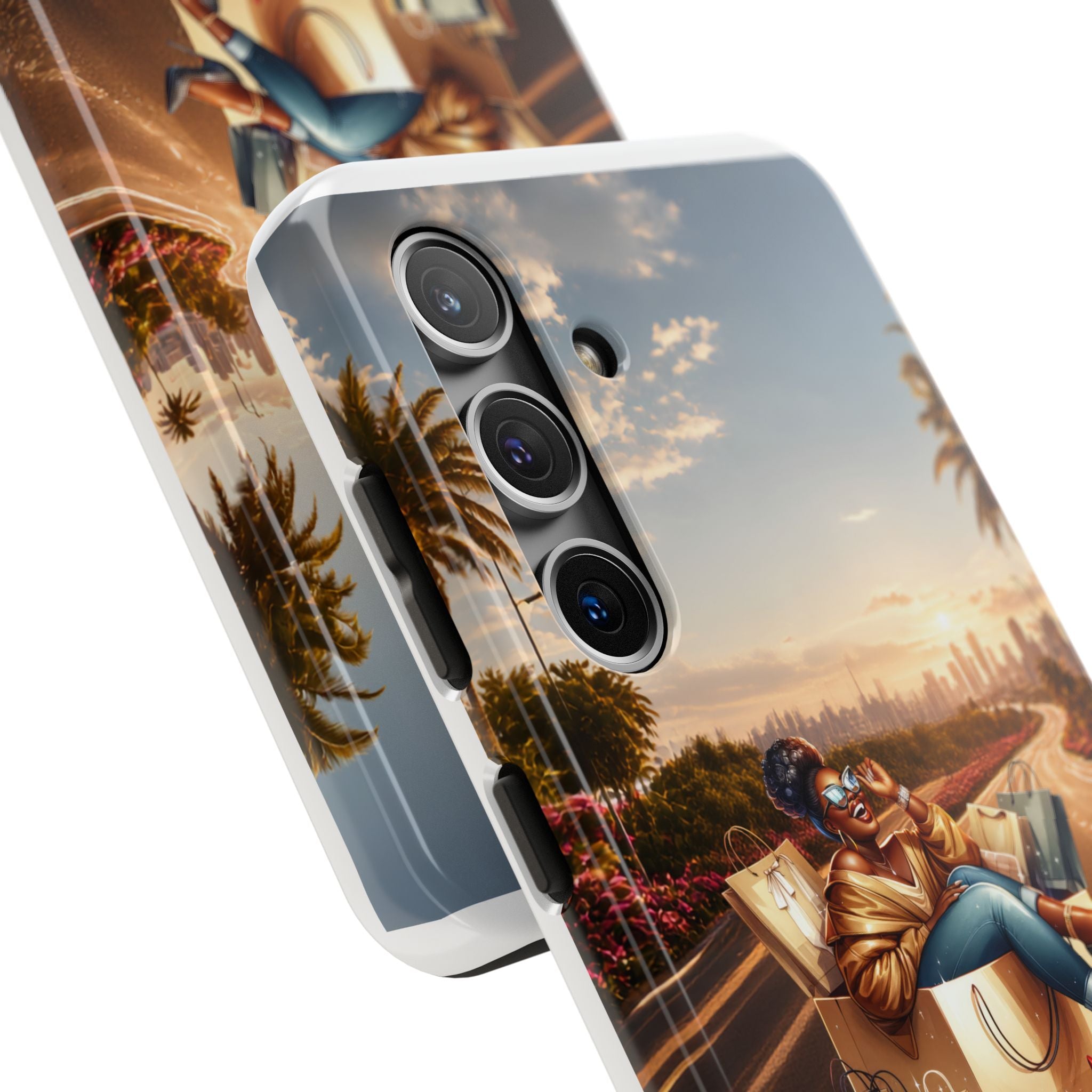 Sunset Roadtrip Tough Phone Case — Relaxed Traveler Design