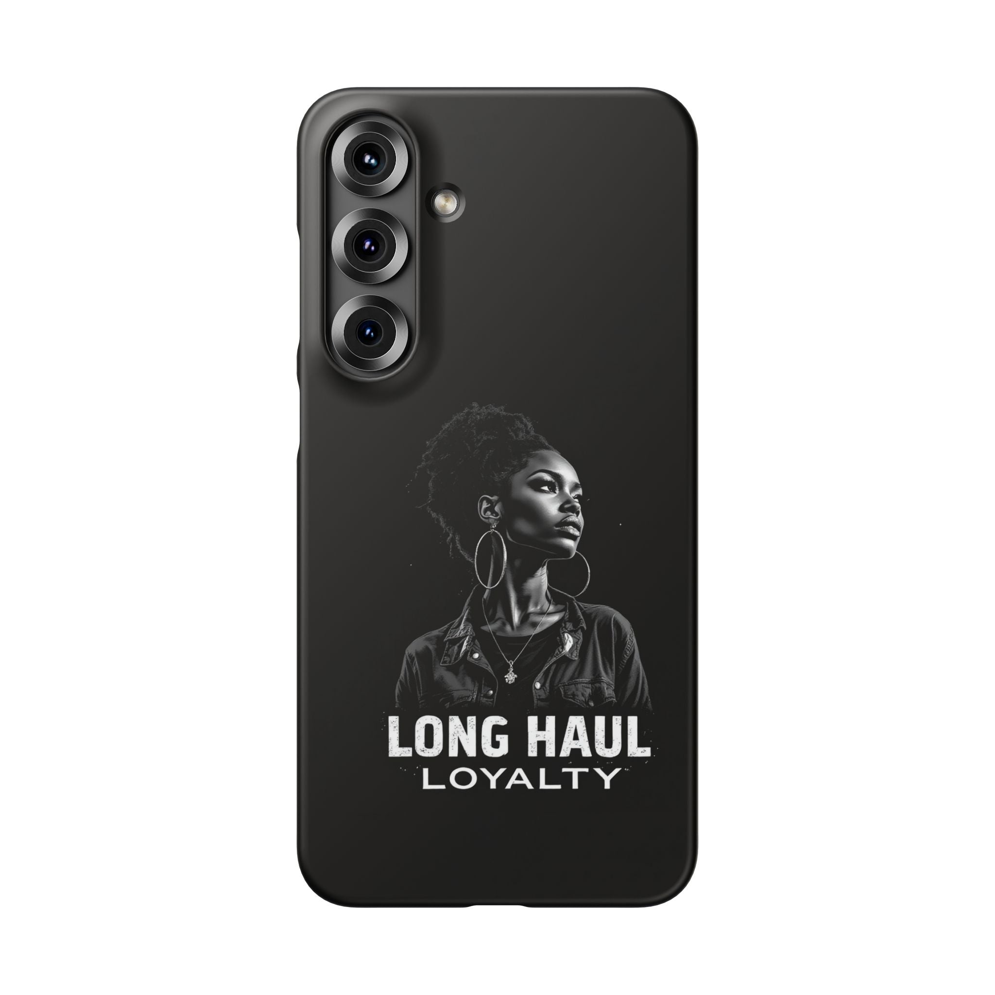 Phone Case — "Long Haul Loyalty" Black Portrait Snap Case